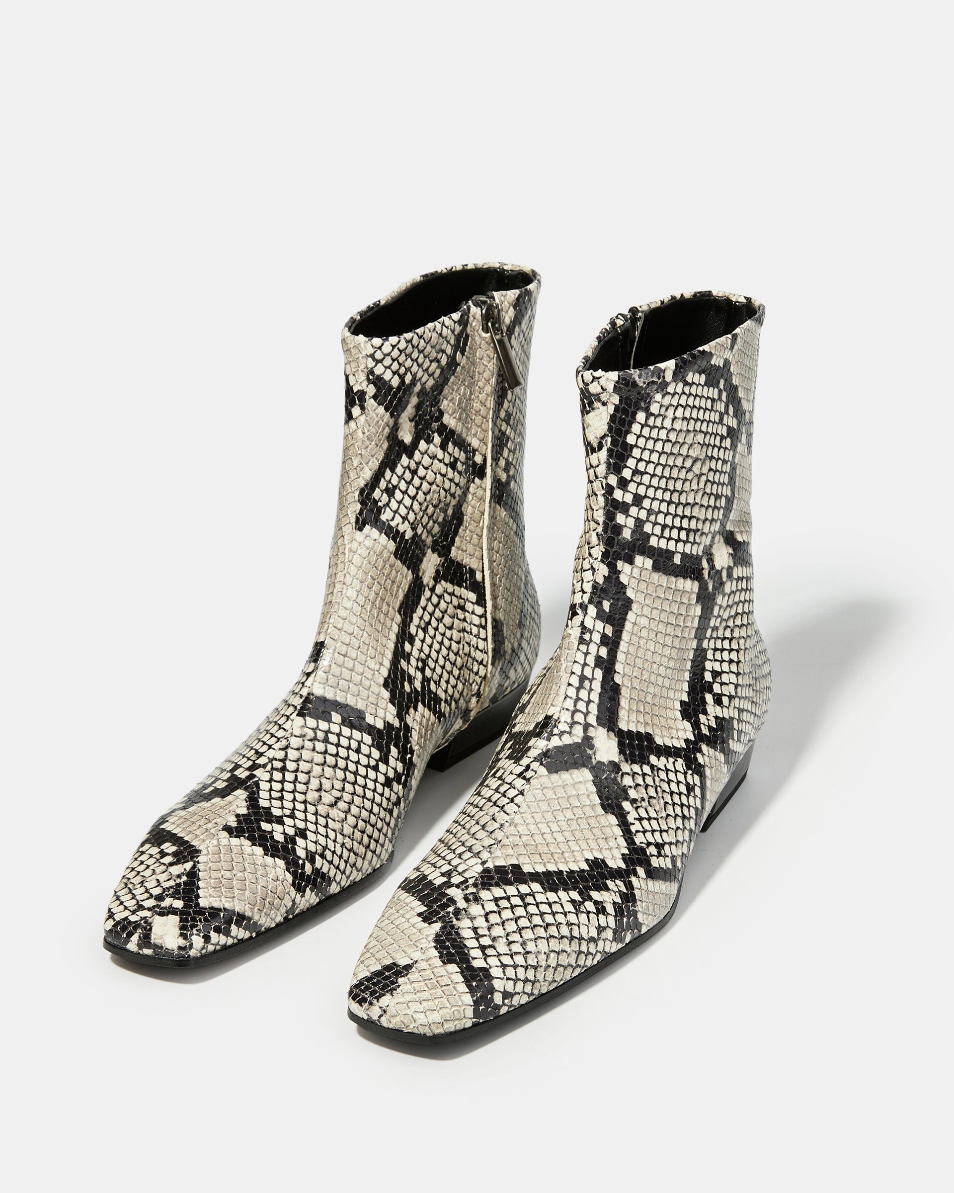 Ботинки из натуральной кожи со змеиным принтом - Image 2 of 6