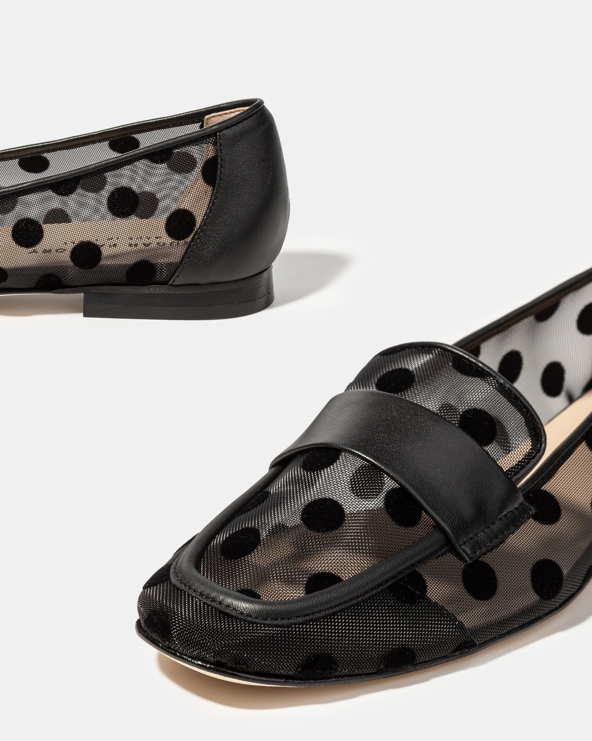 Черные лоферы из текстильной сетки - Image 4 of 4