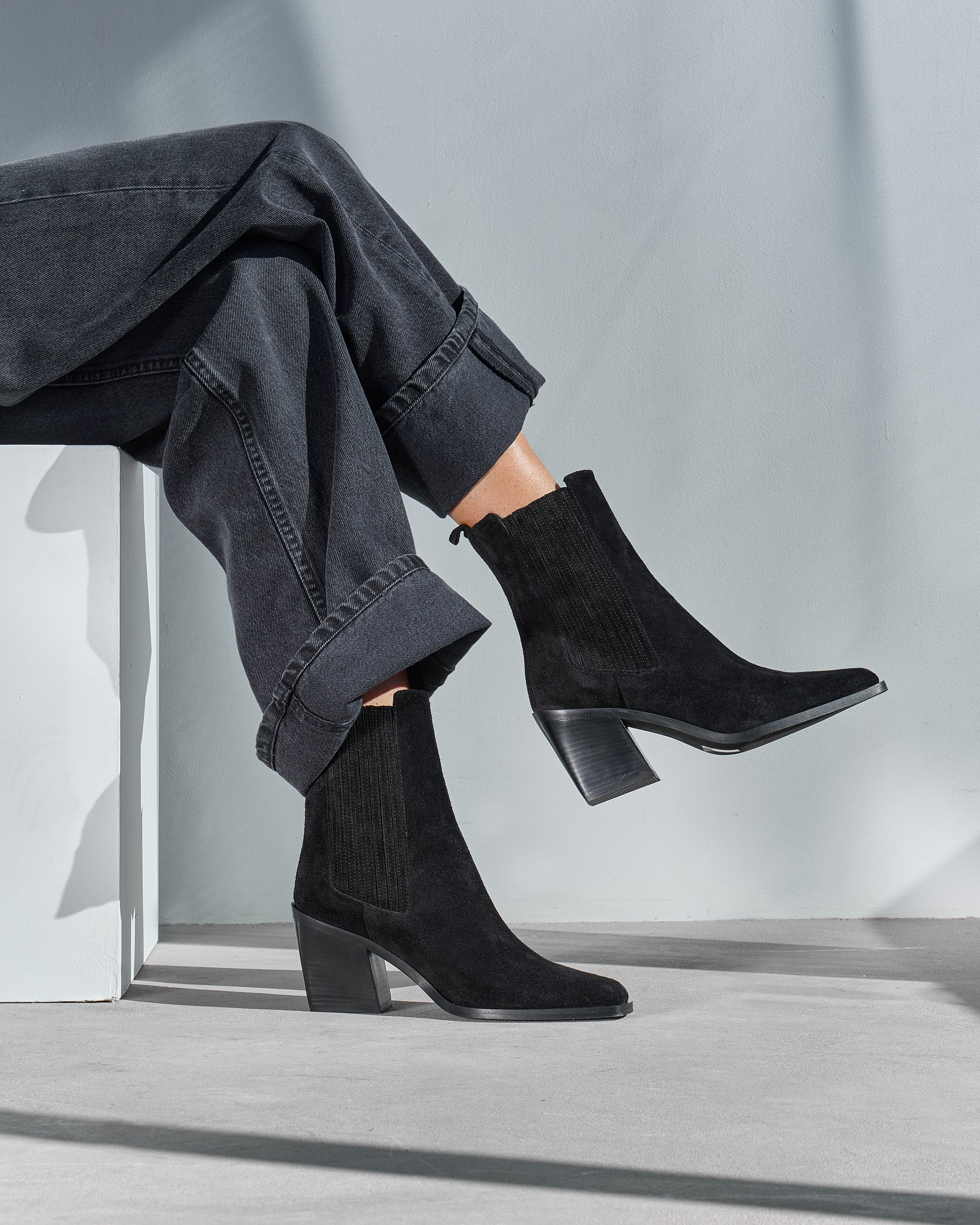 Черные замшевые ботинки - Image 8 of 8