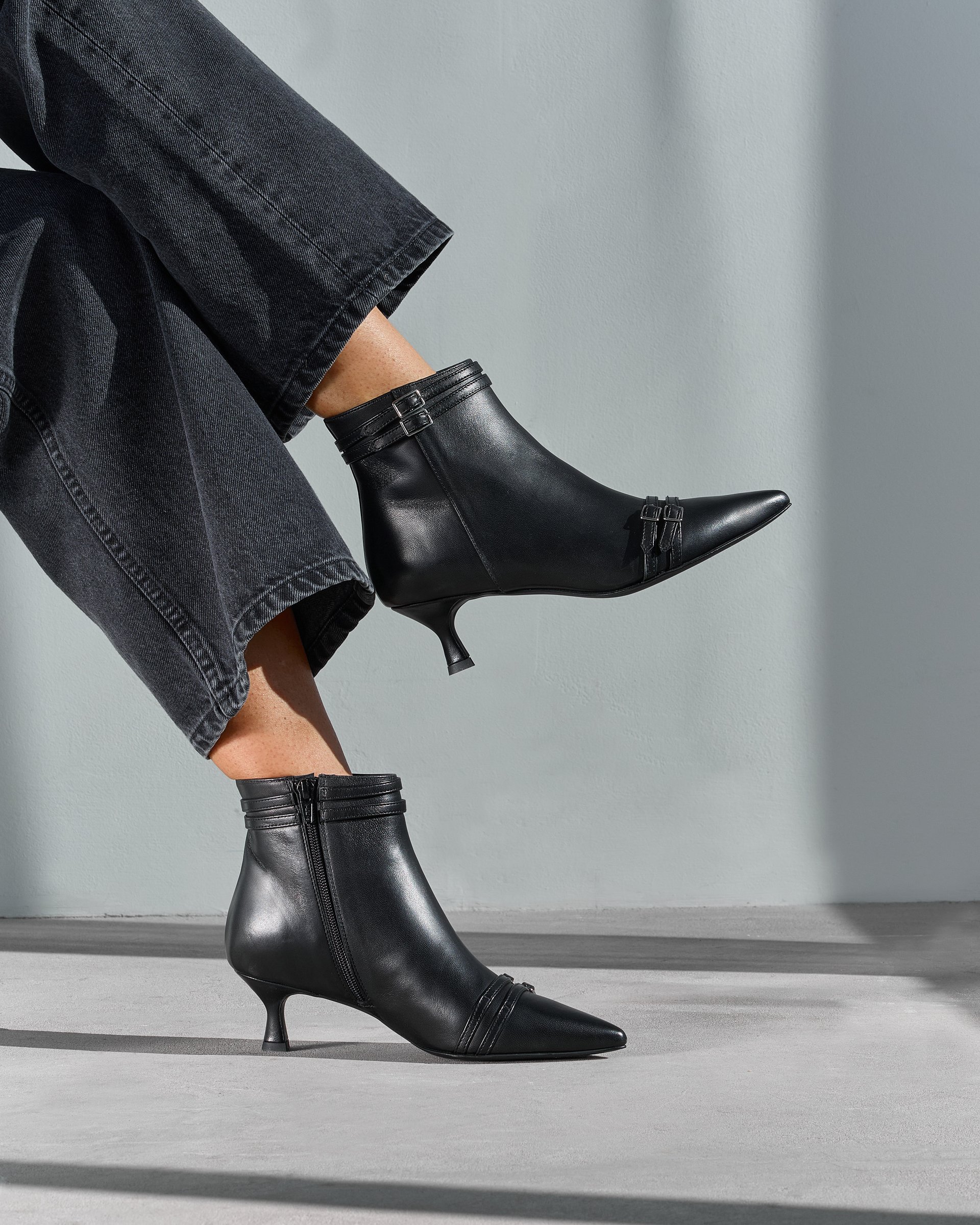 Черные кожаные ботильоны - Image 7 of 8