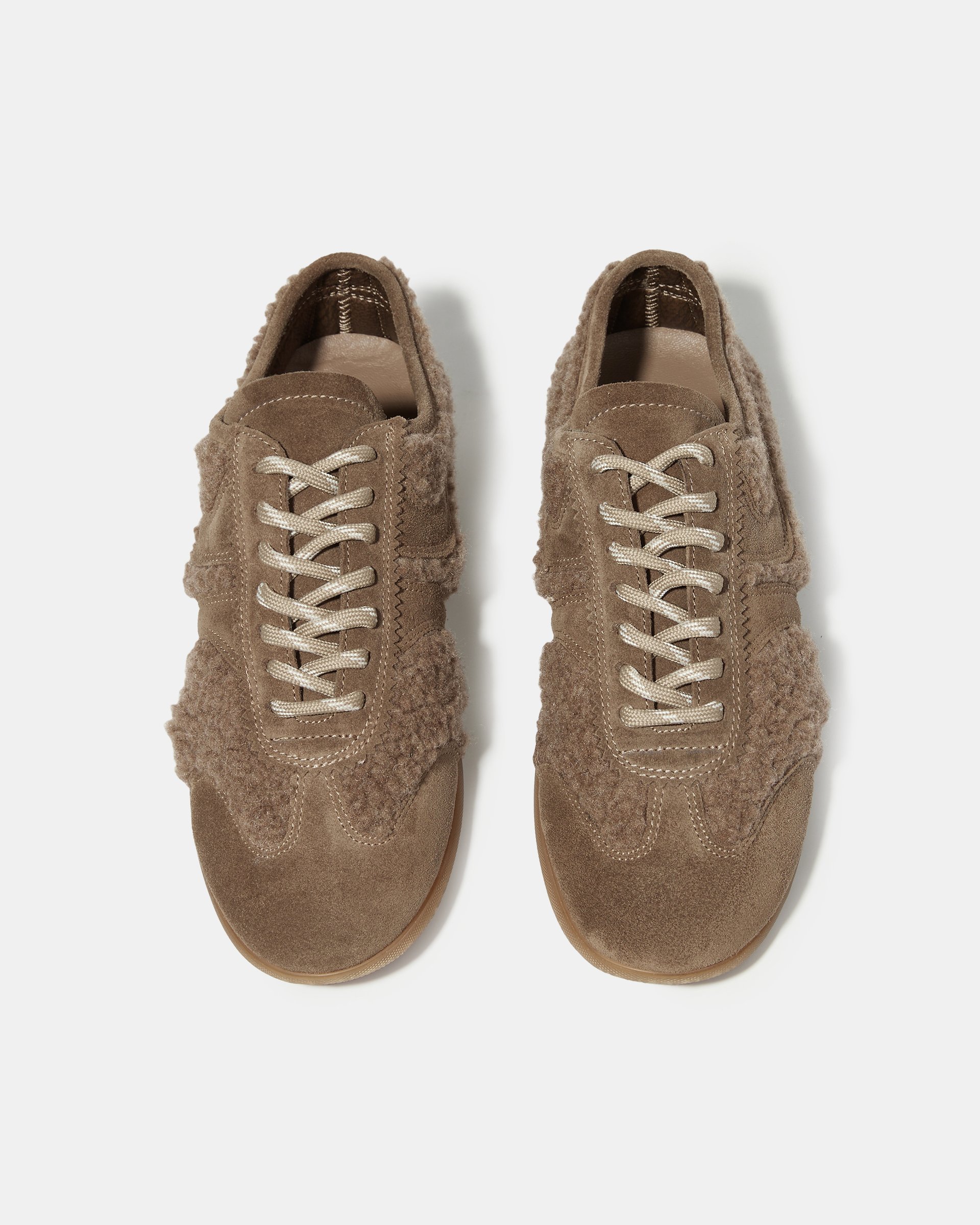 Бежевые замшевые кеды - Image 3 of 6