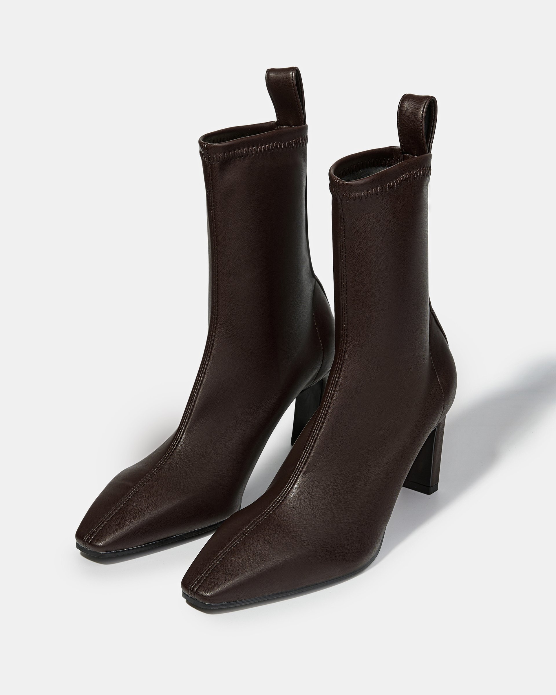 Темно-коричневые ботильоны на высоком каблуке - Image 2 of 5