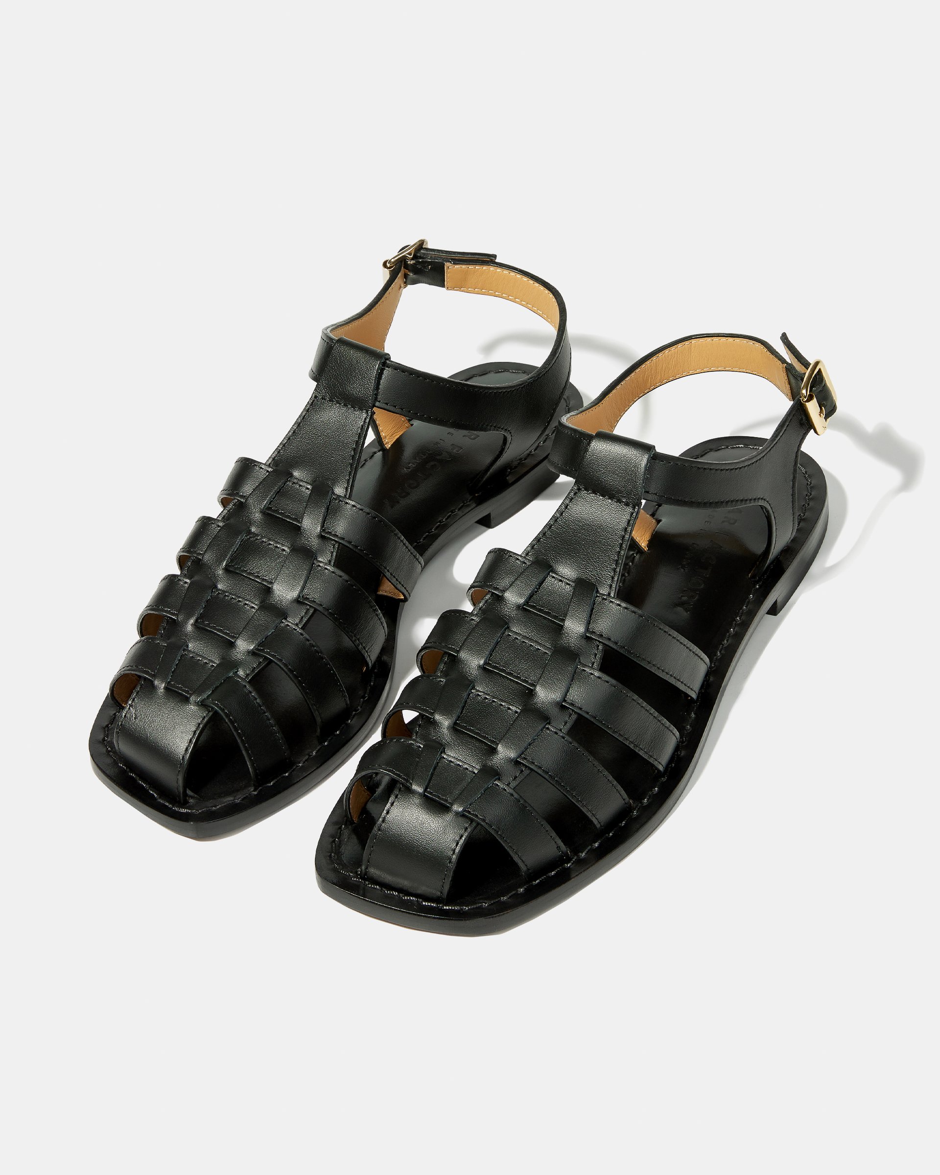 Черные сандалии из натуральной кожи - Image 3 of 5