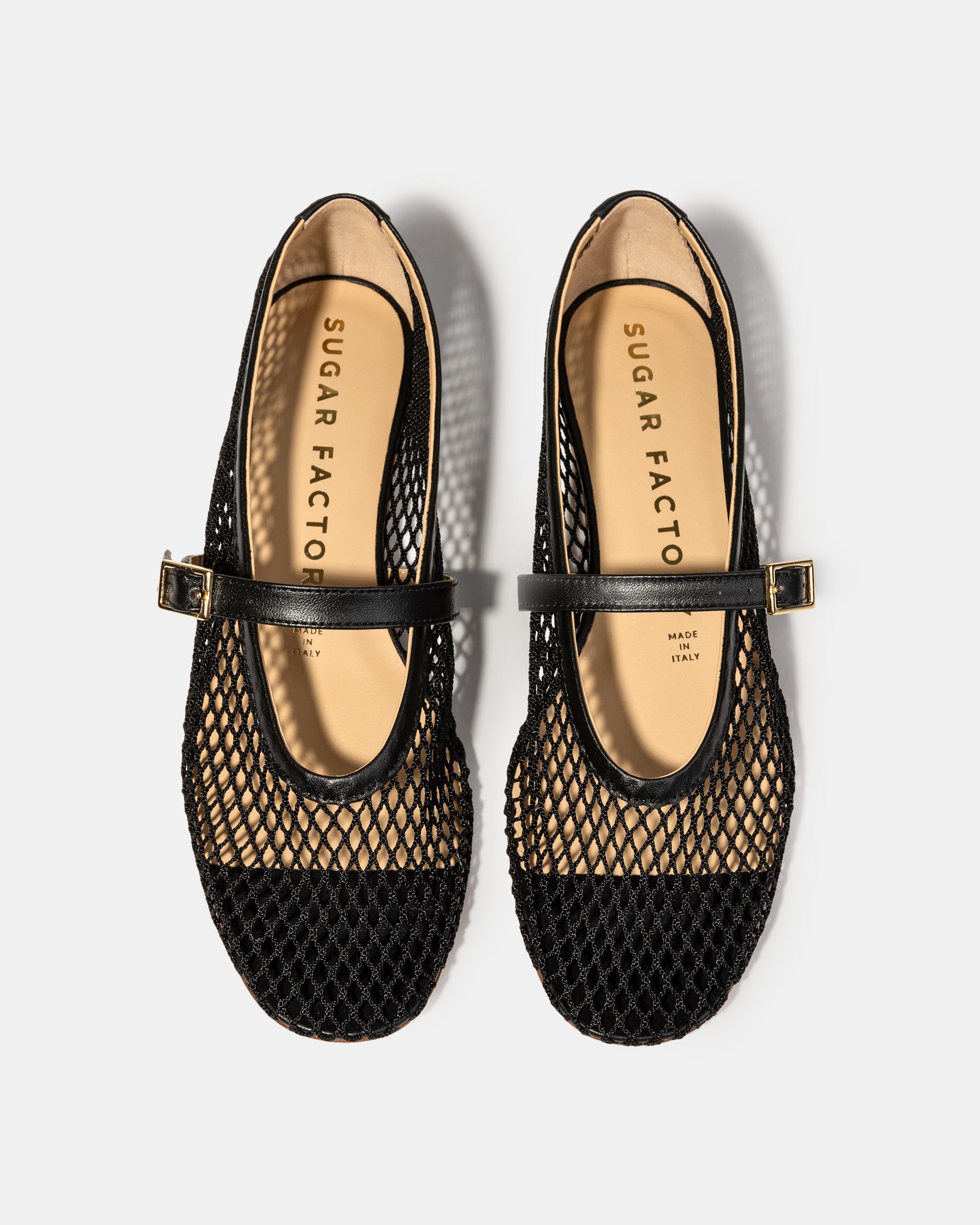 Черные балетки из текстильной сетки - Image 3 of 5