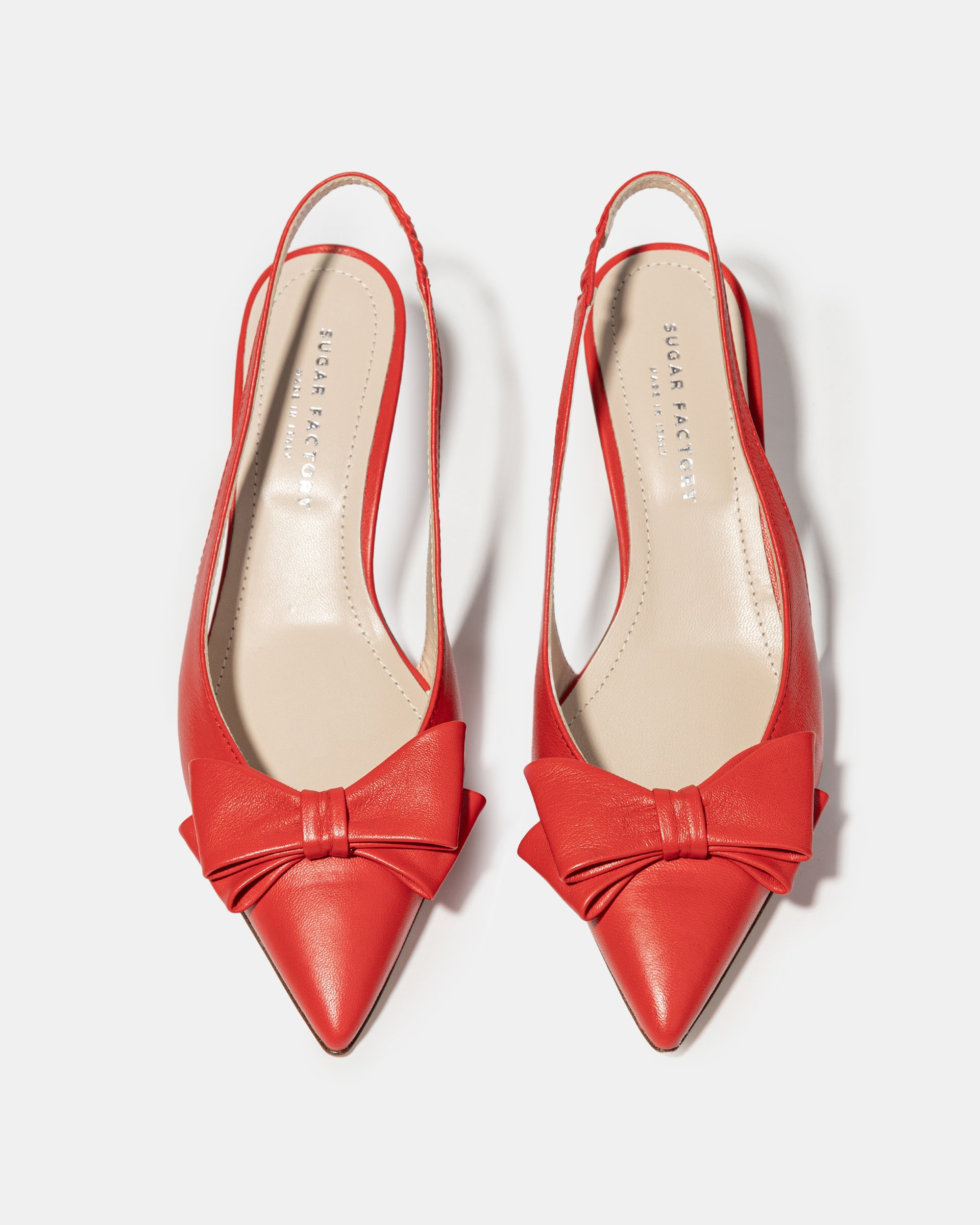 Красные кожаные туфли с бантиком - Image 3 of 4