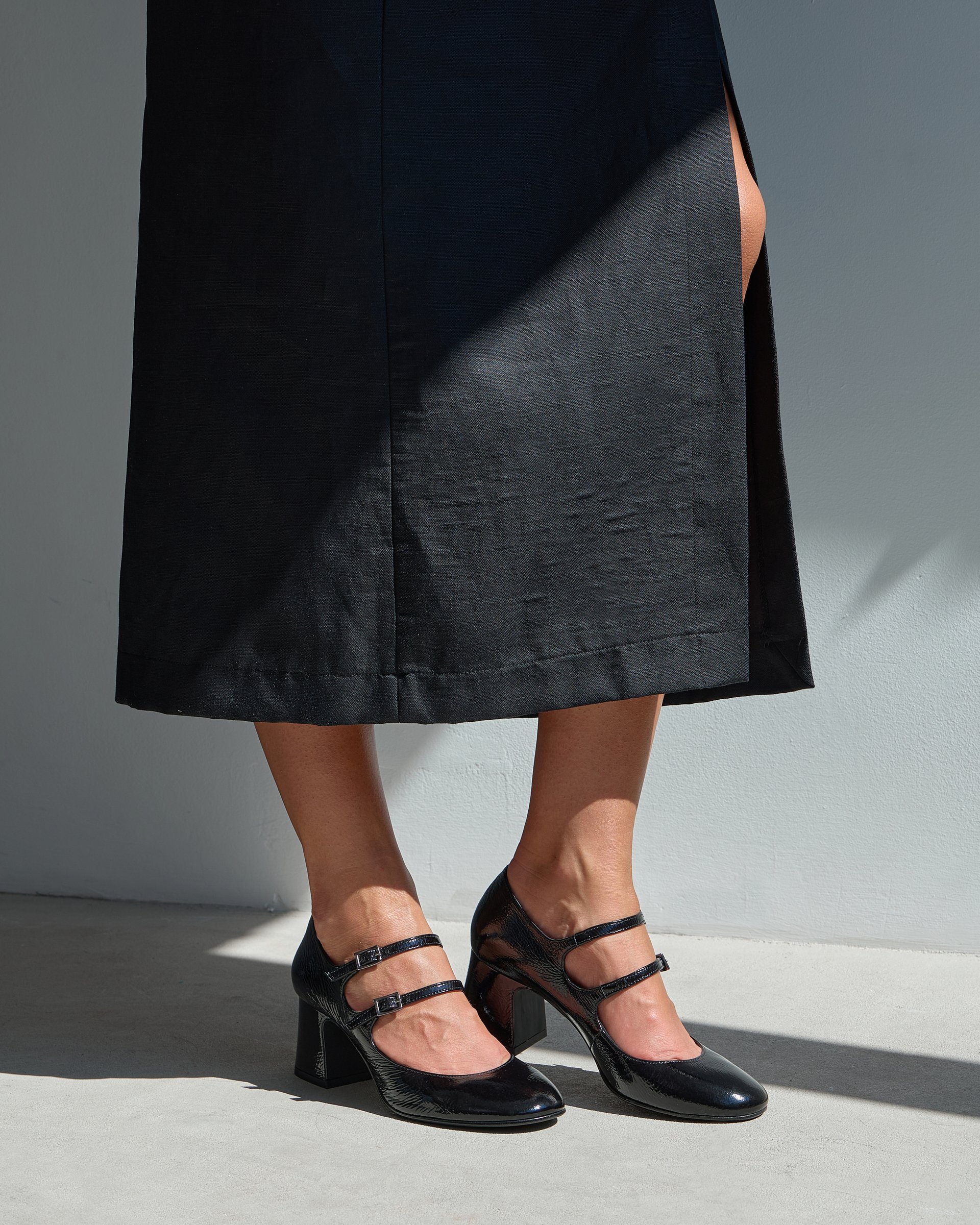 Черные лакированные женские туфли на каблуке - Image 6 of 7