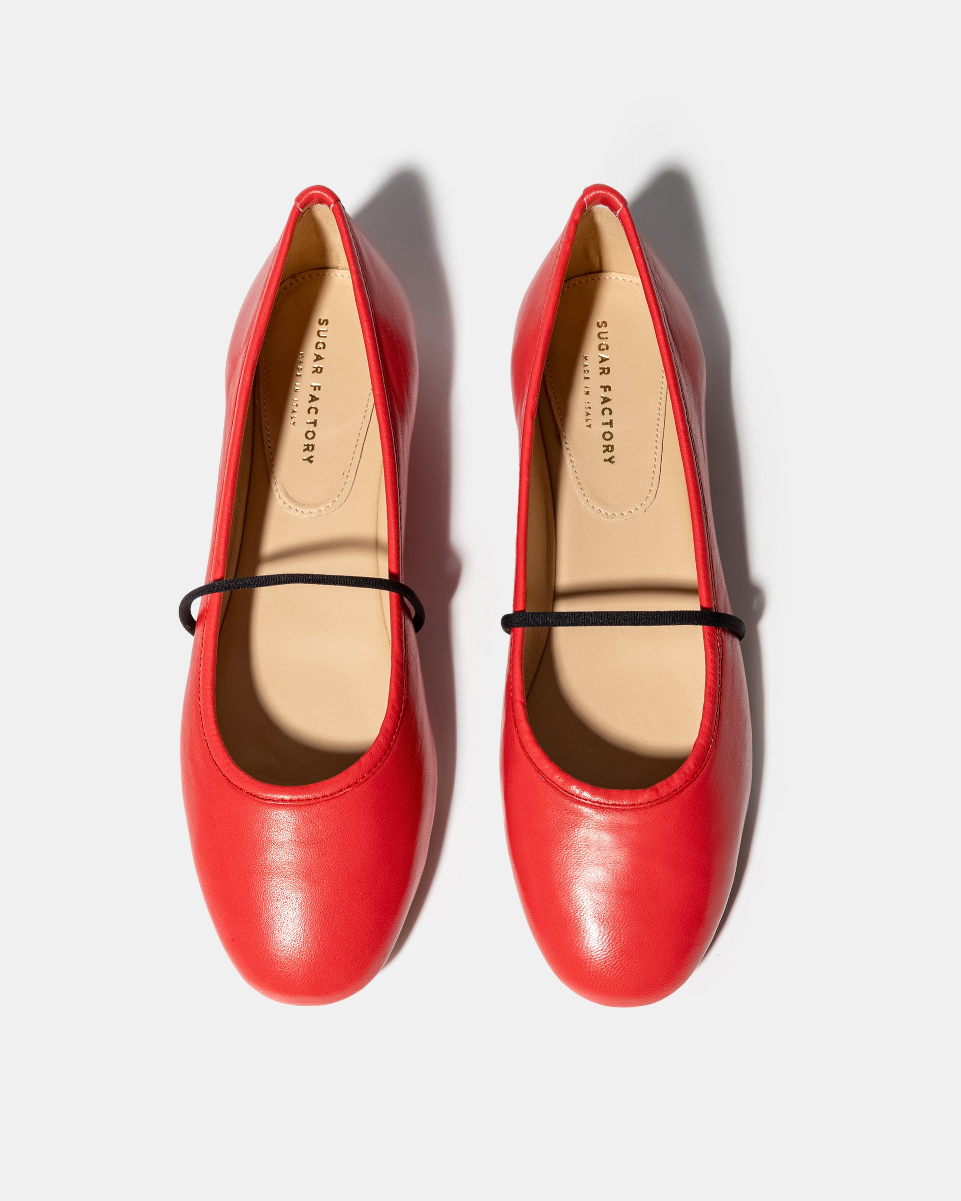 Классические красные кожаные балетки - Image 3 of 4
