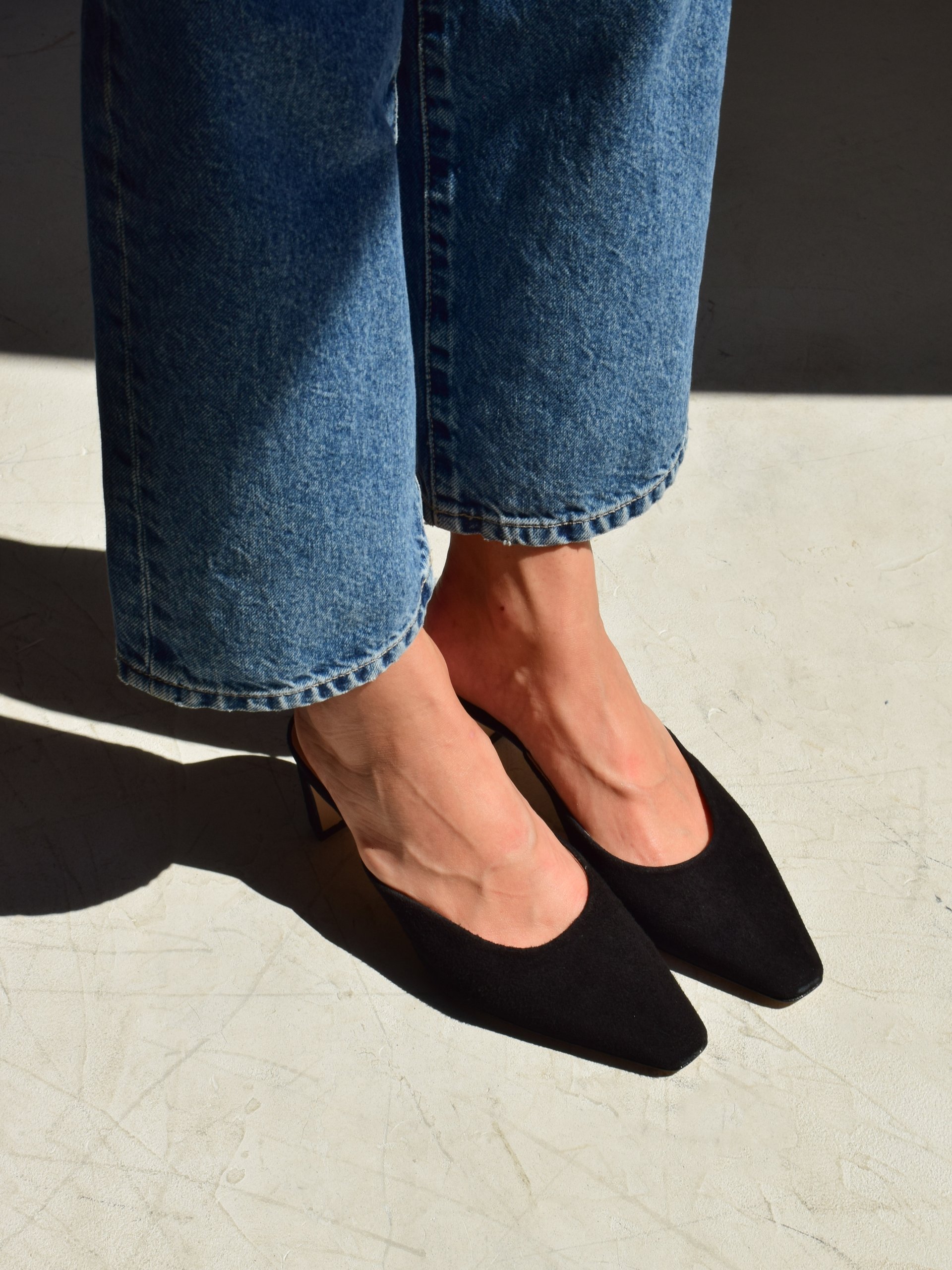 Черные мюли из натуральной замши - Image 5 of 5