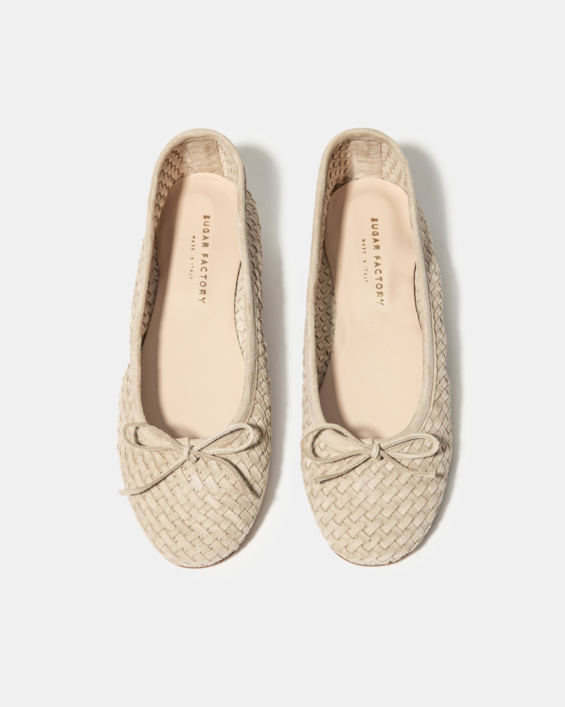 Бежевые балетки с бантиком - Image 3 of 4