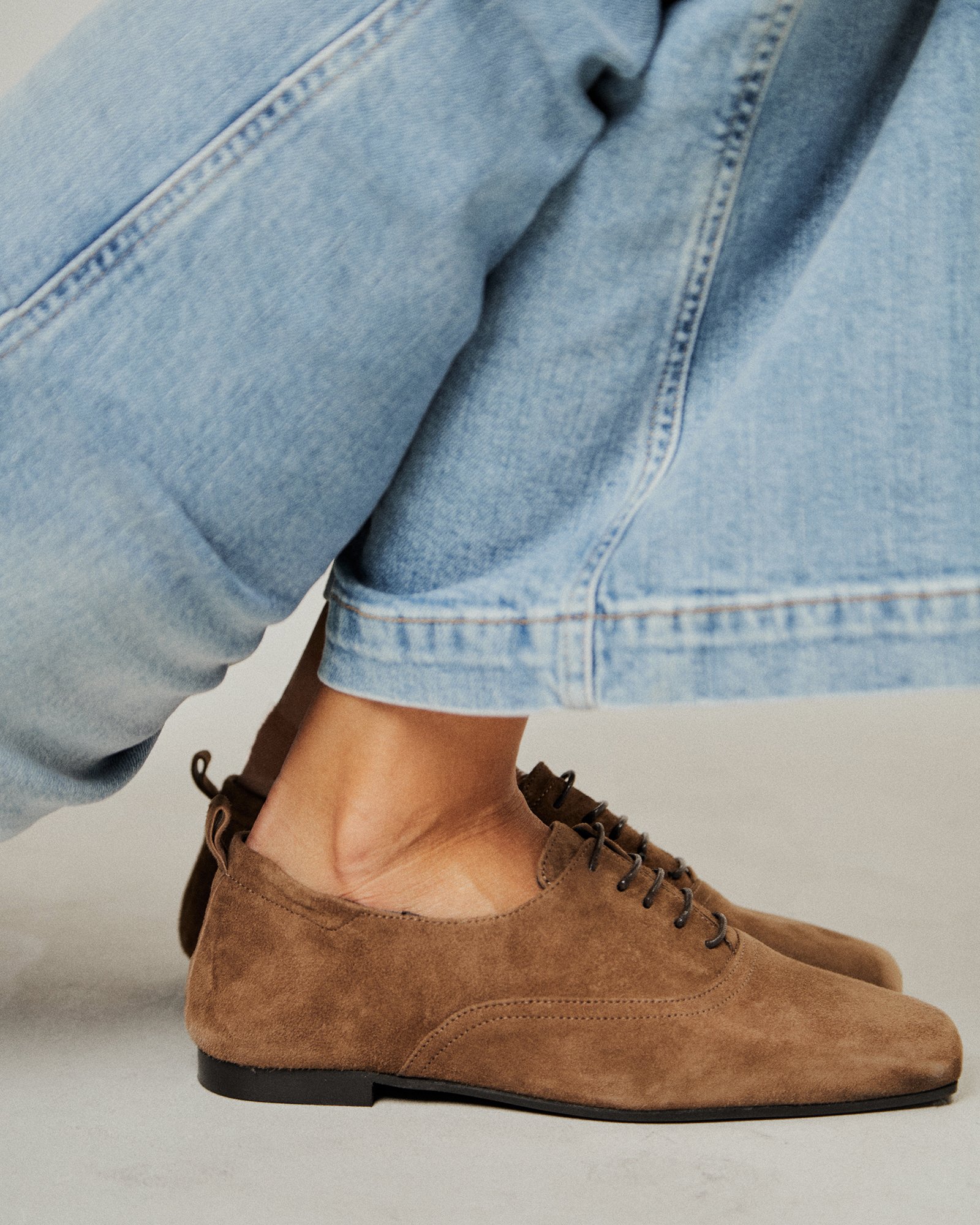 Бежевые замшевые туфли - Image 5 of 5