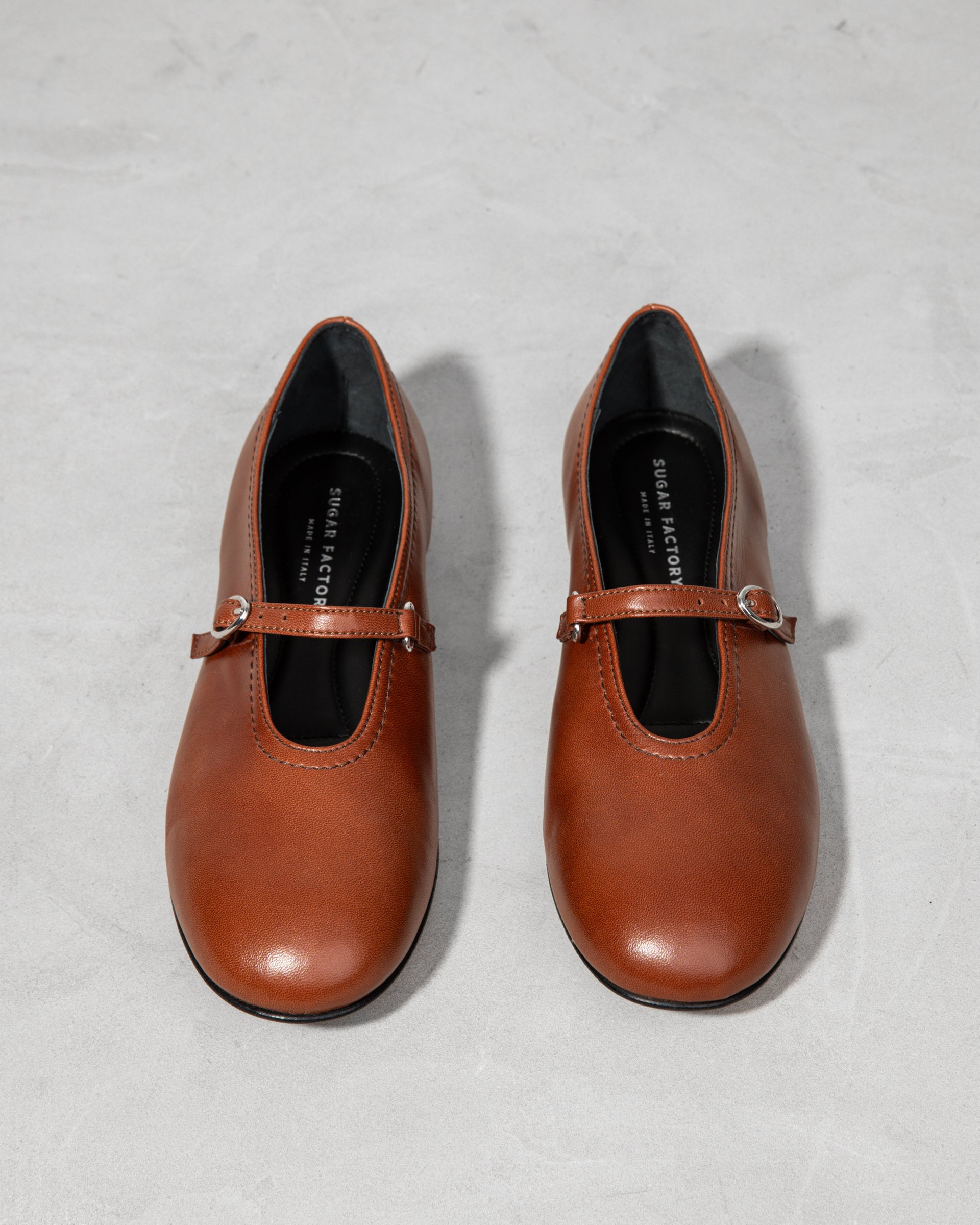 Коричневые кожаные балетки - Image 3 of 6