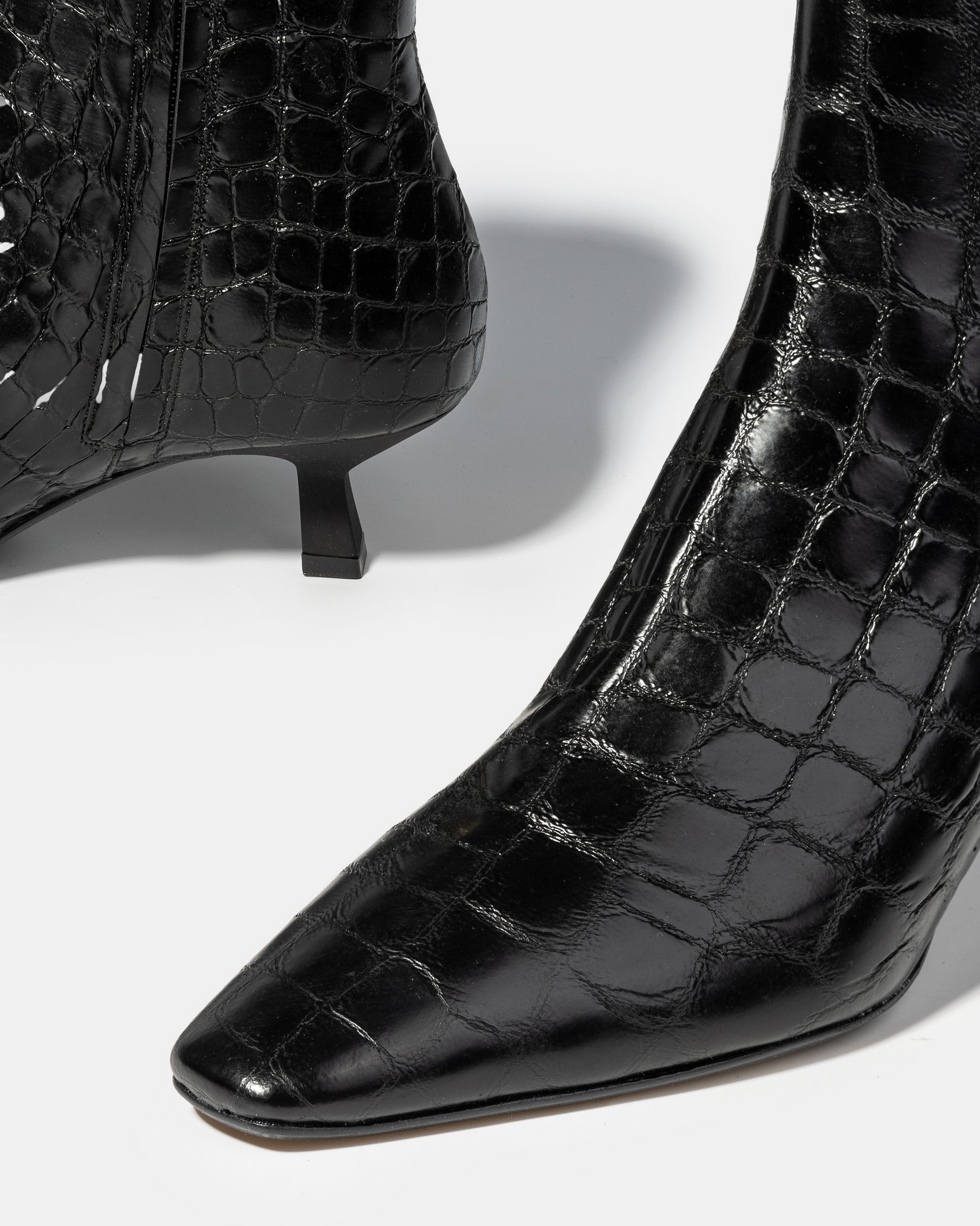 Черные кожаные ботильоны - Image 4 of 5