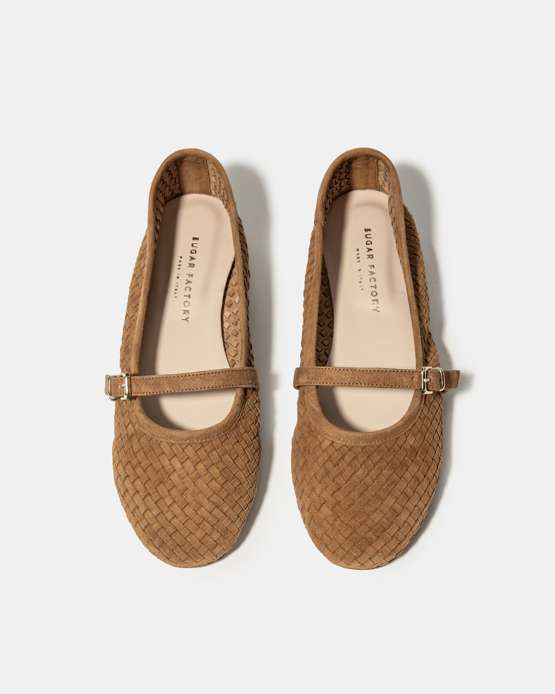 Коричневые балетки с ремешком - Image 3 of 4