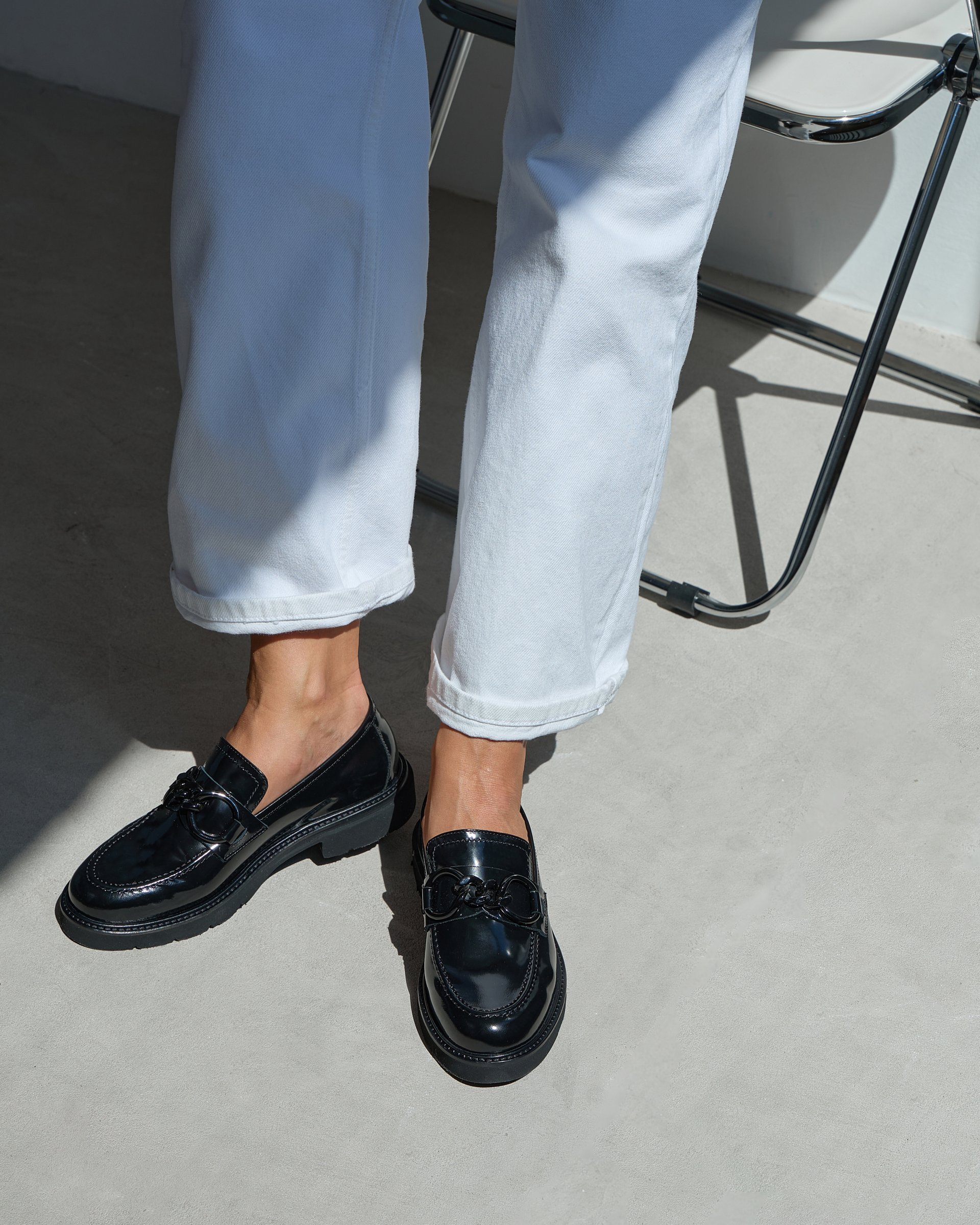 Черные кожаные туфли-лоферы - Image 7 of 7