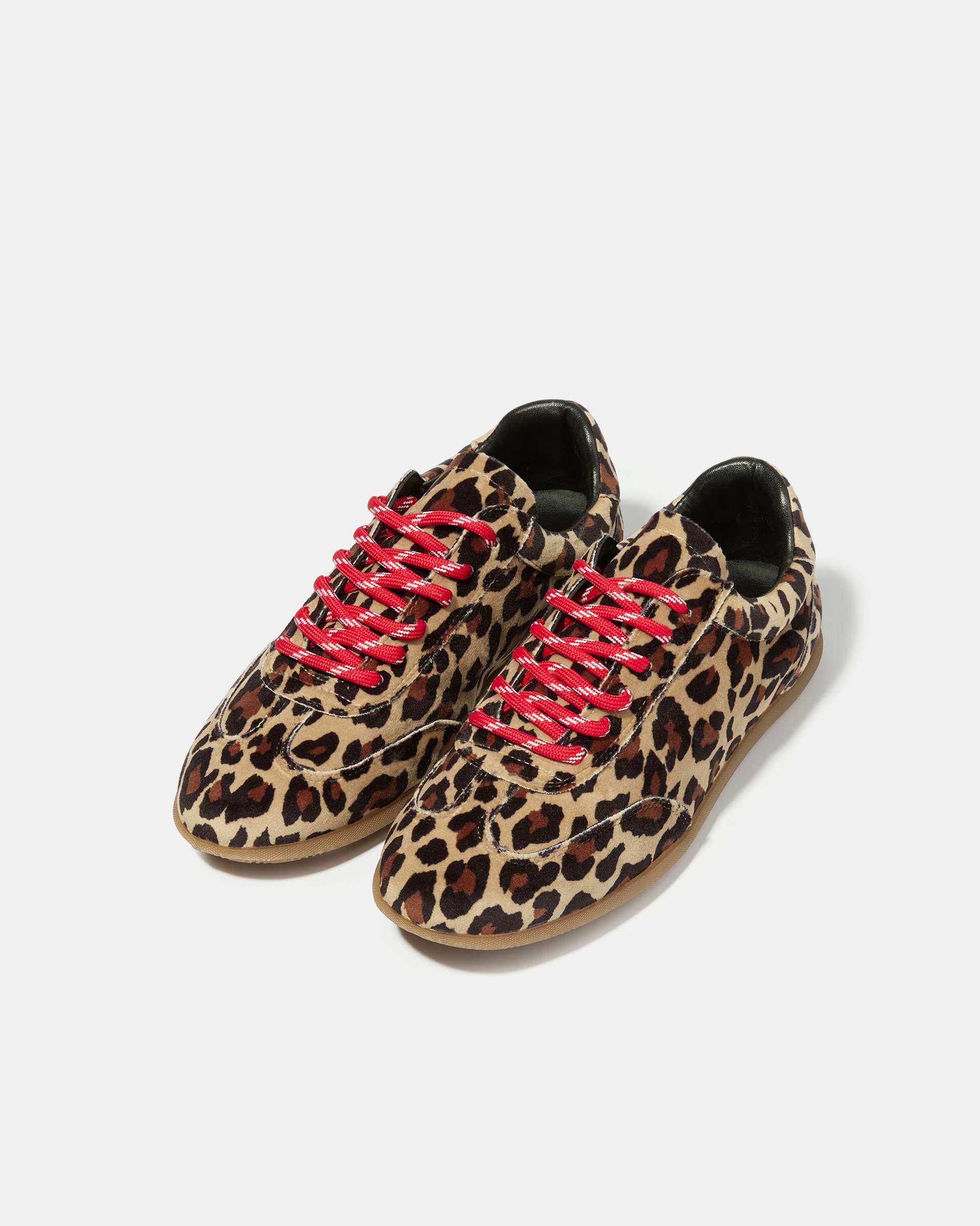 Кеды из вельвета с леопардовым принтом - Image 2 of 5