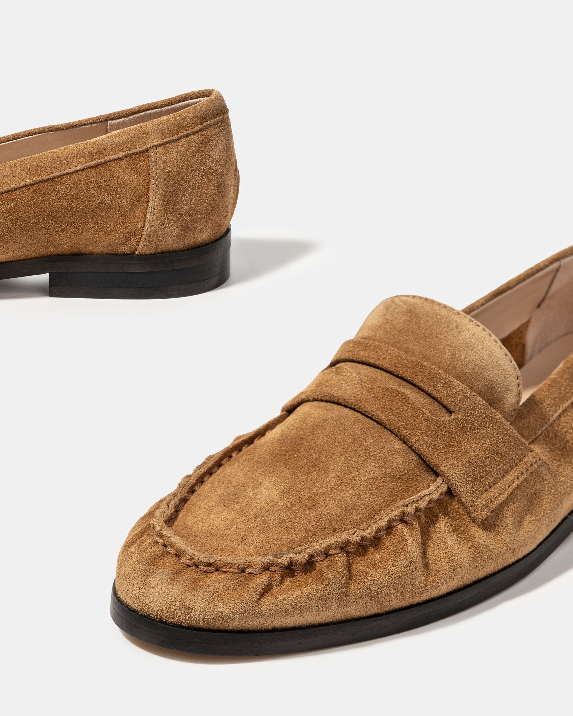 Коричневые замшевые лоферы - Image 4 of 5