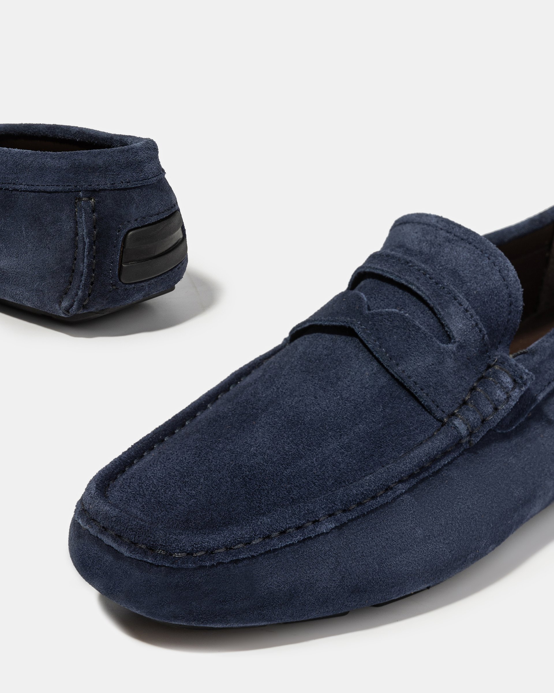 Темно-синие замшевые мокасины - Image 4 of 5