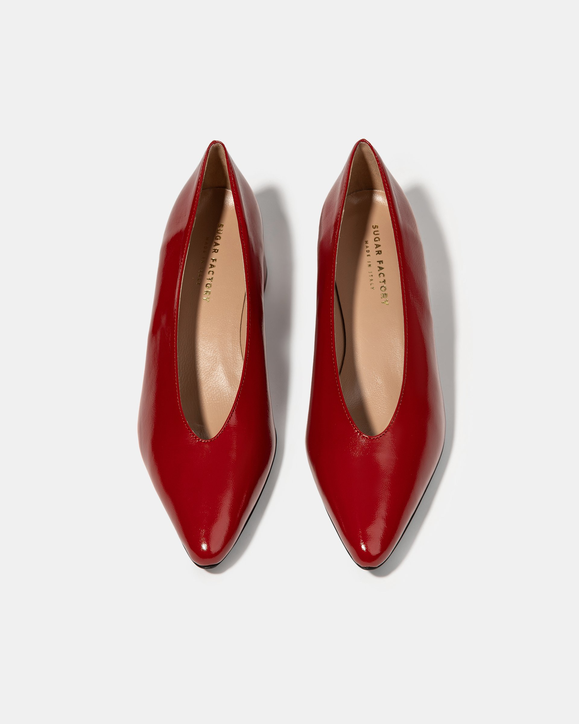 Красные кожаные туфли - Image 3 of 5