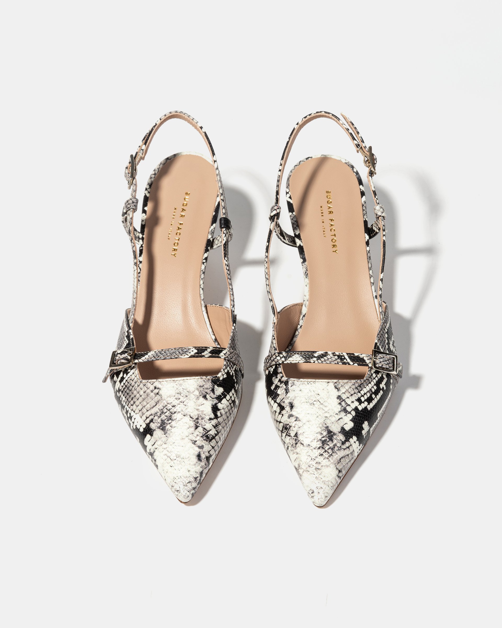 Кожаные туфли с принтом питона - Image 3 of 5