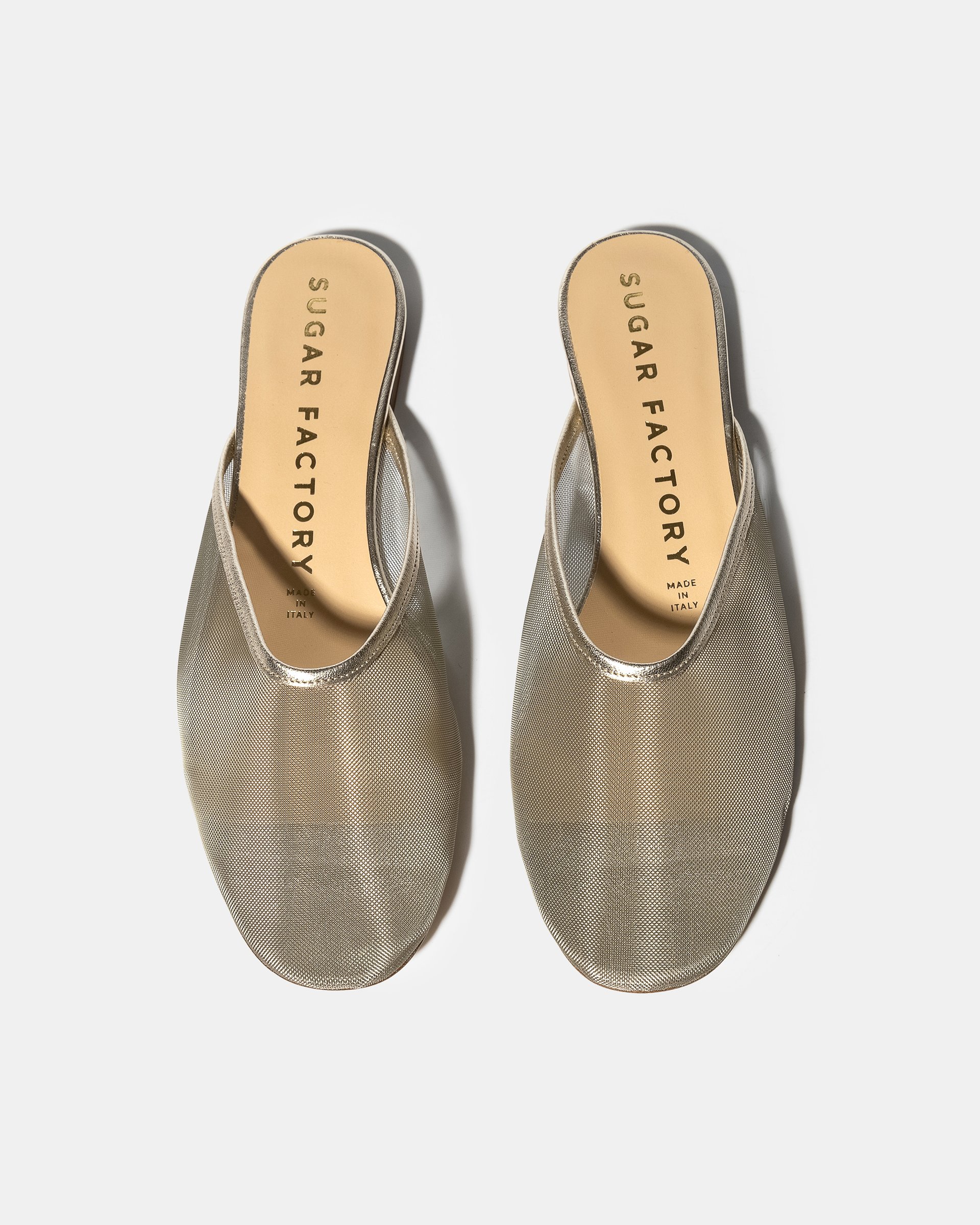 Серебристые слиперы из текстильной сетки - Image 3 of 5