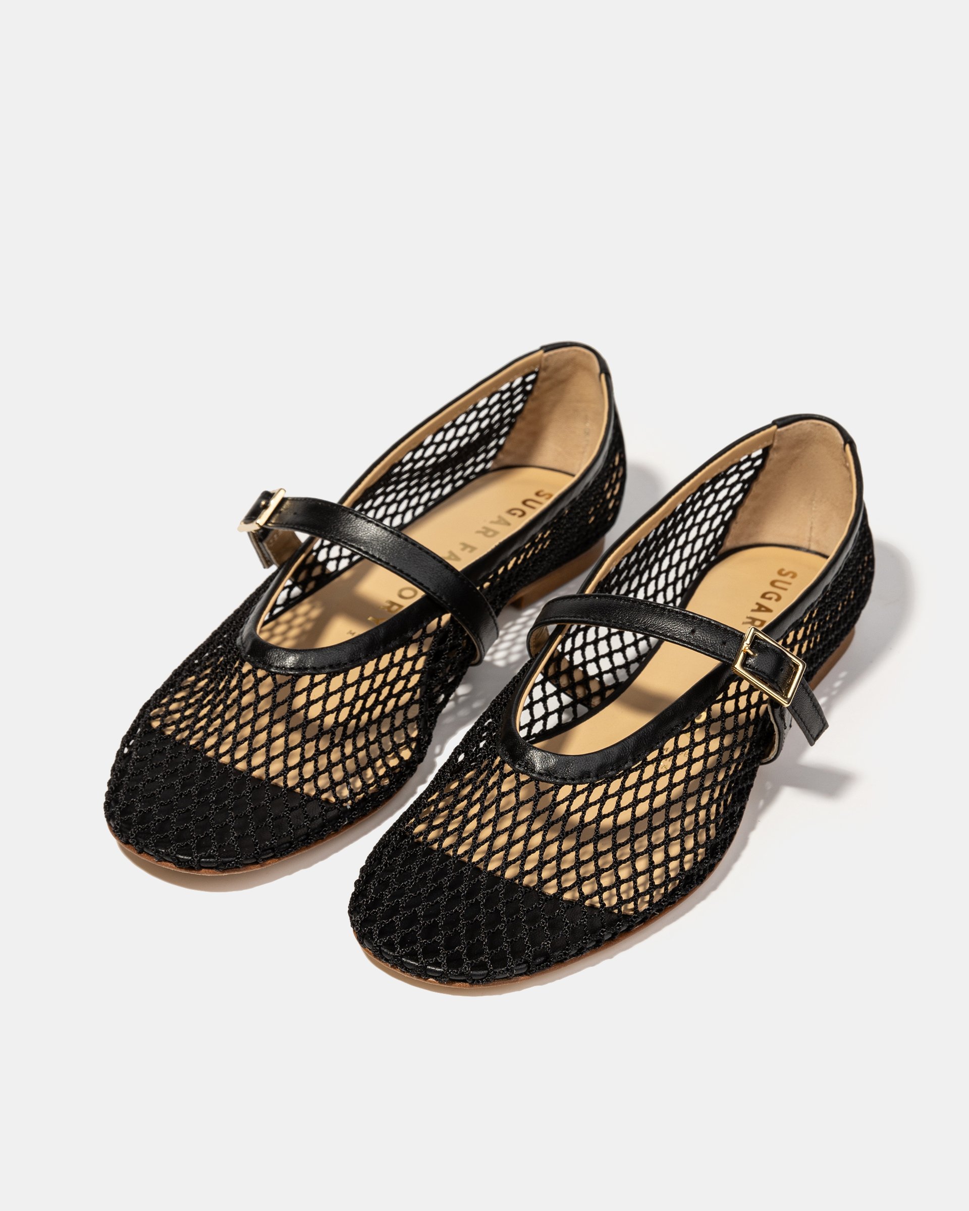 Черные балетки из текстильной сетки - Image 2 of 5