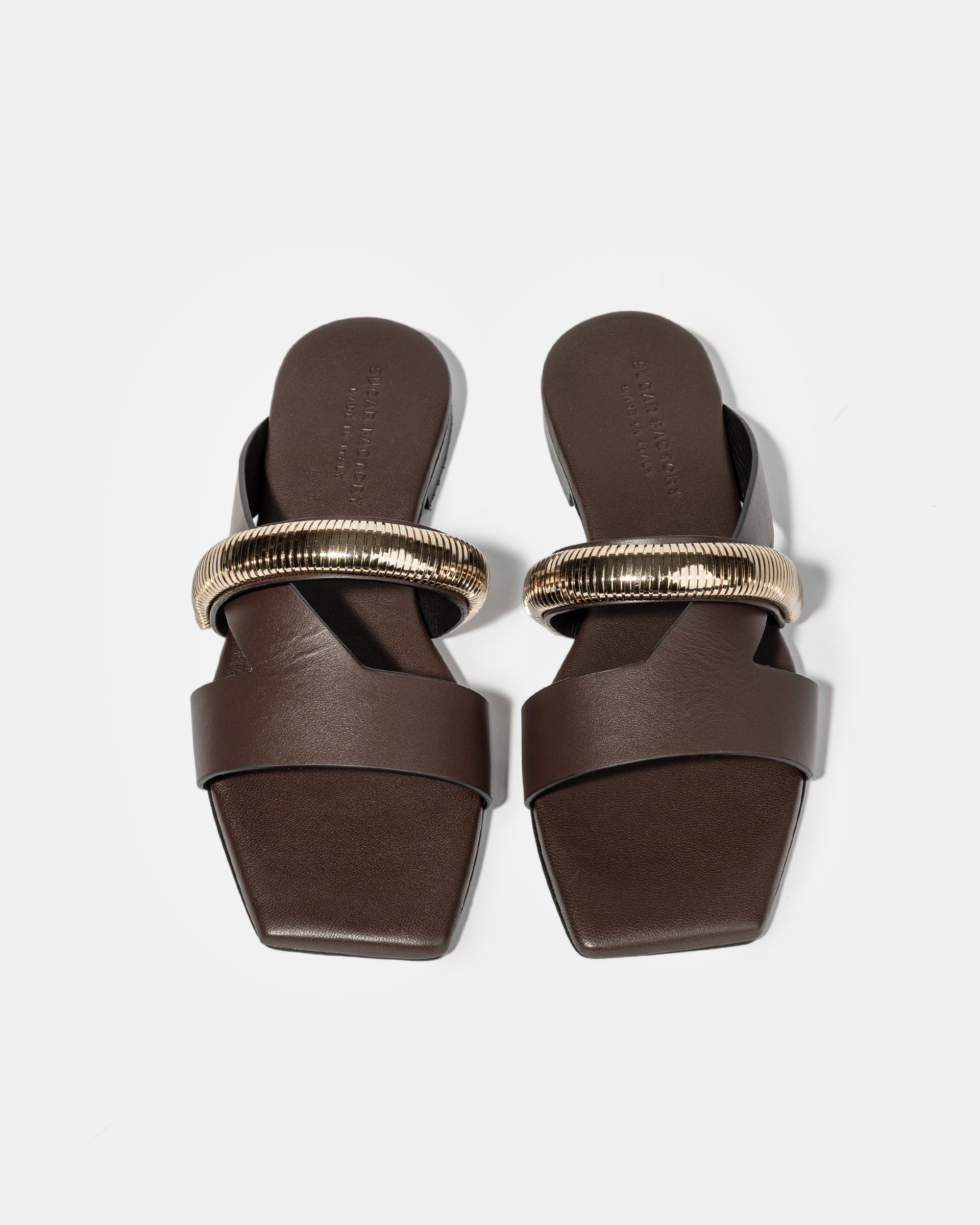 Коричневые пантолеты из натуральной кожи - Image 3 of 4