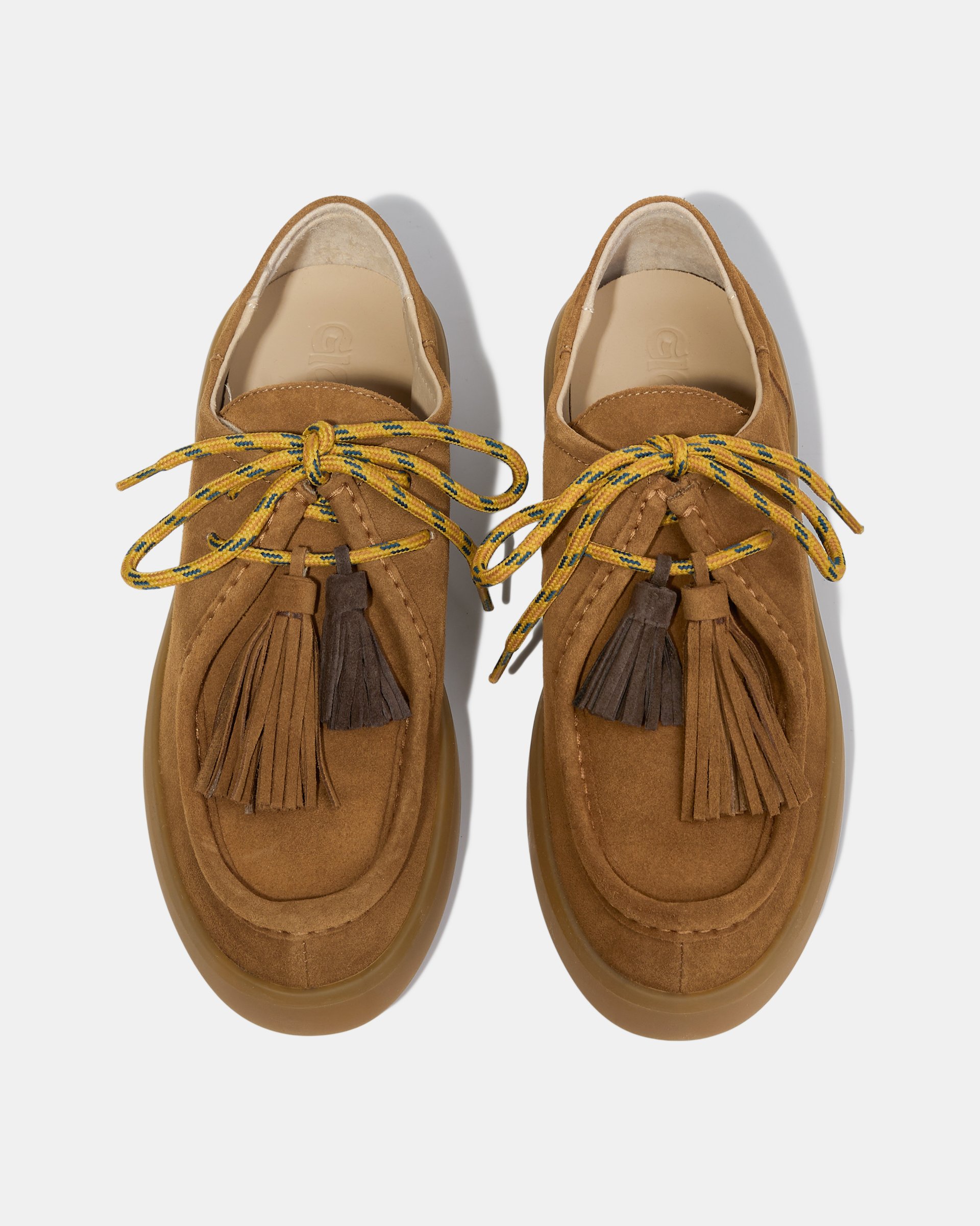 Коричневые замшевые полуботинки с кисточками - Image 3 of 5