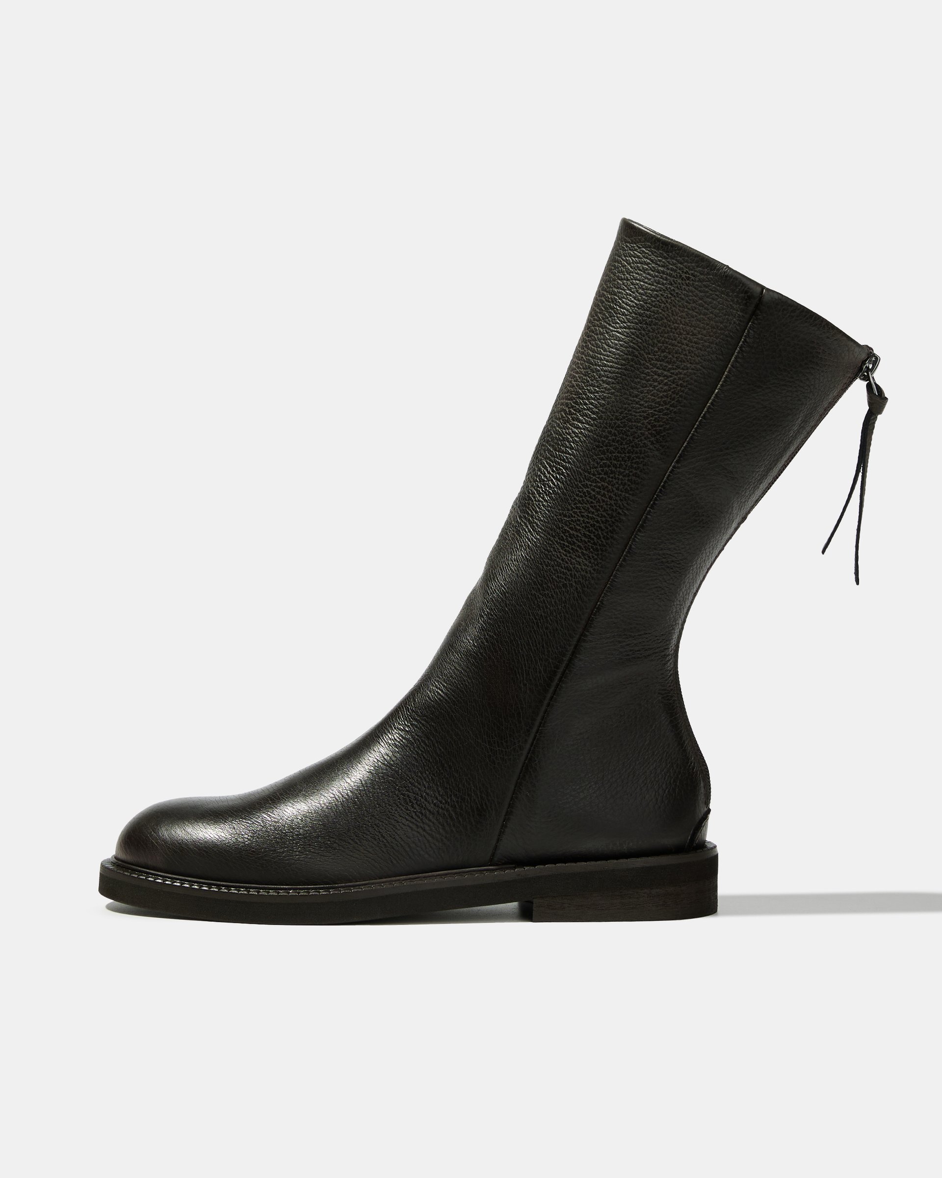 Чёрные кожаные полусапоги - Main image