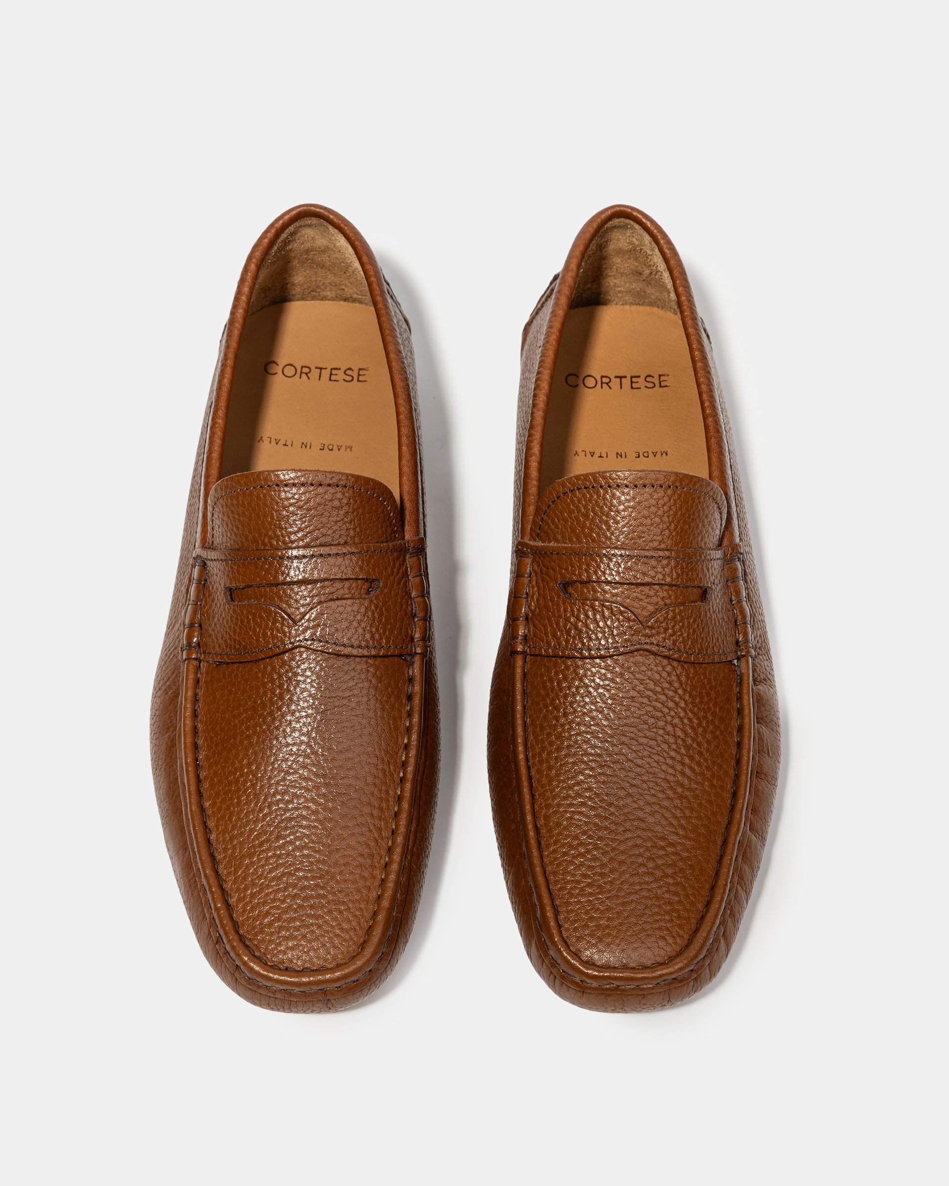 Коричневые кожаные мокасины - Image 3 of 5