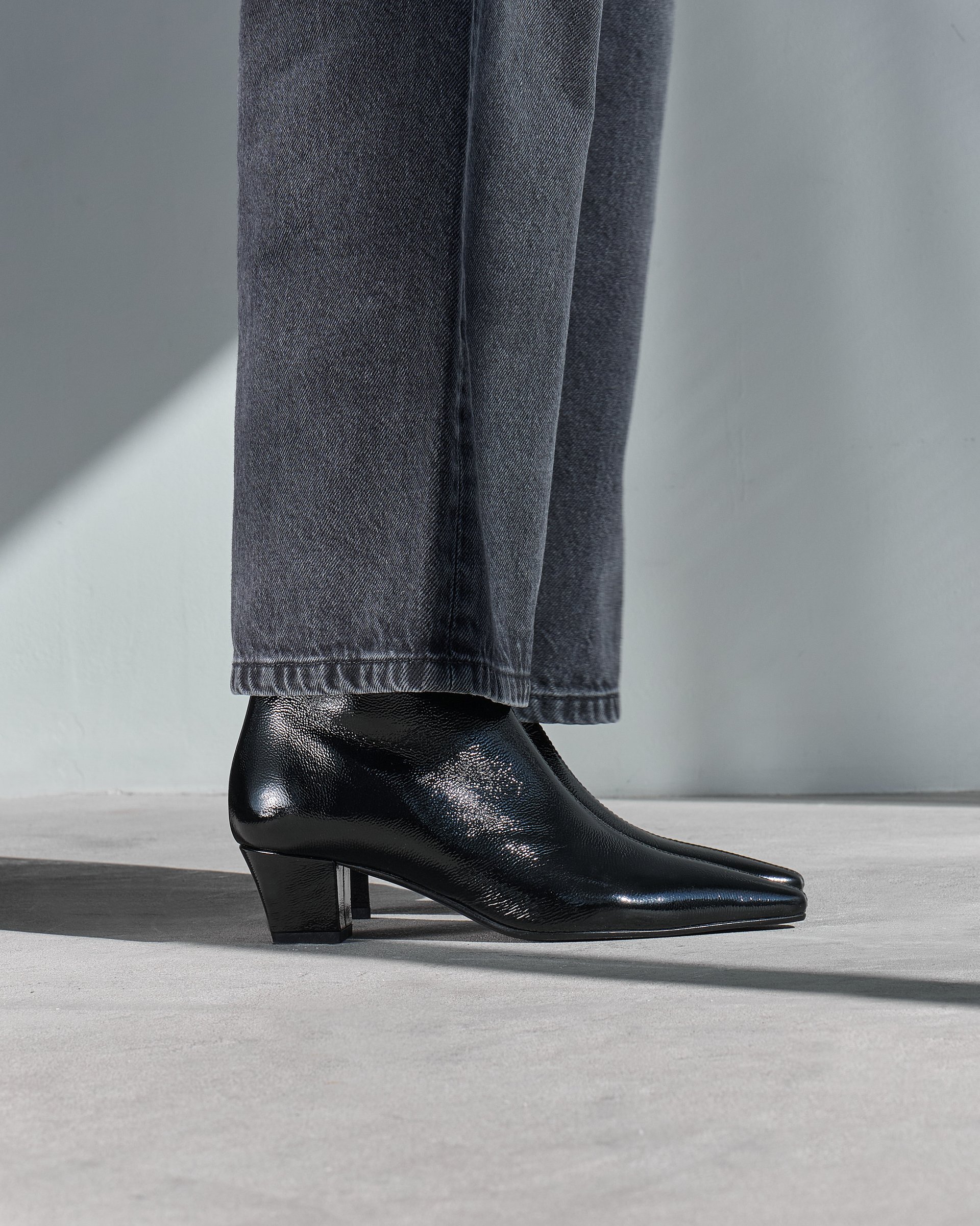 Черные лакированные ботильоны - Image 5 of 7