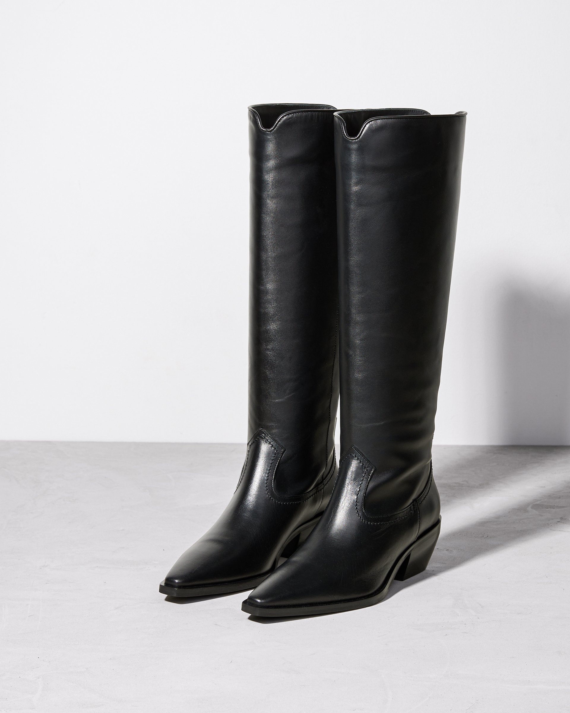 Черные кожаные сапоги - Image 2 of 7