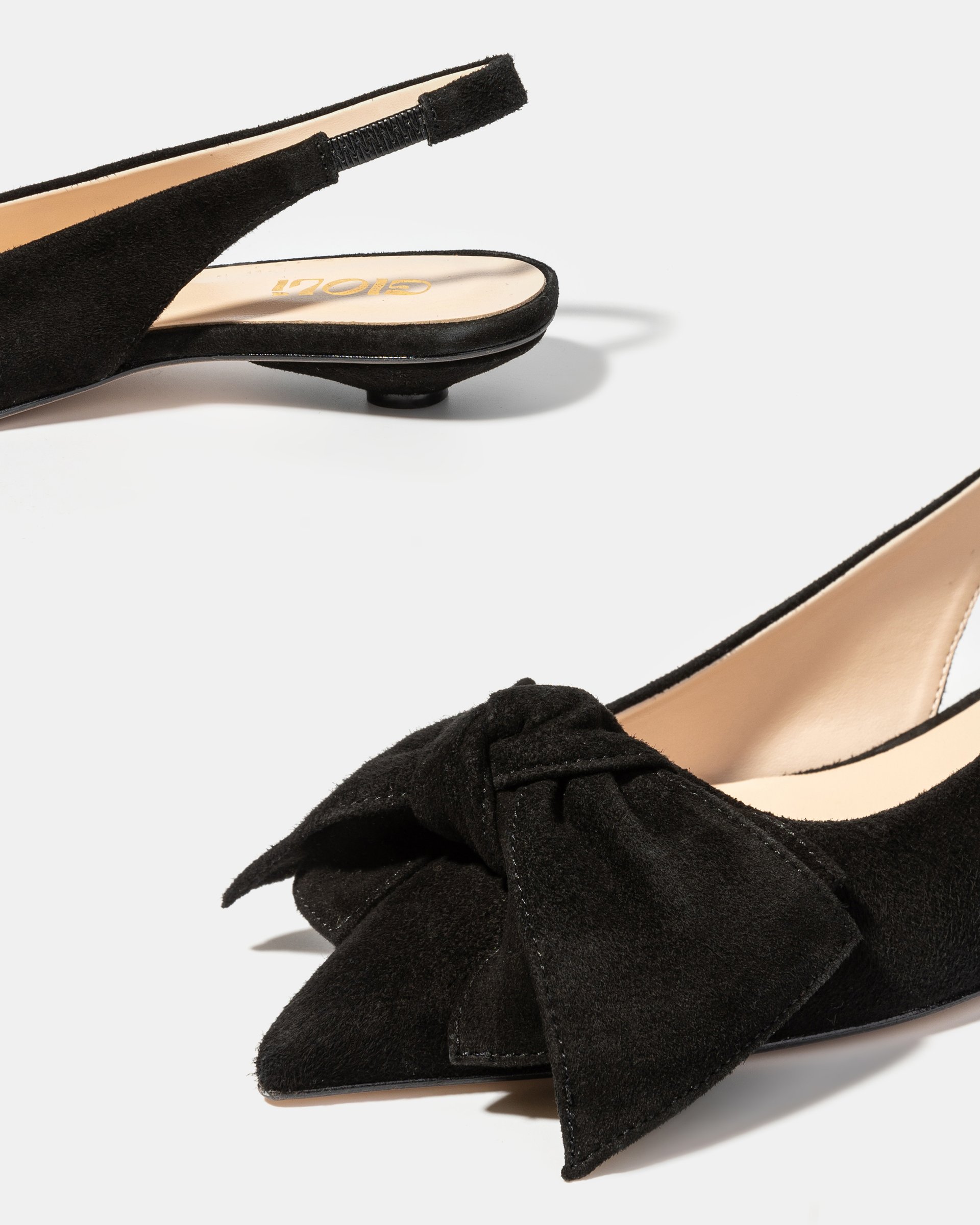 Черные замшевые туфли с бантиком - Image 4 of 5