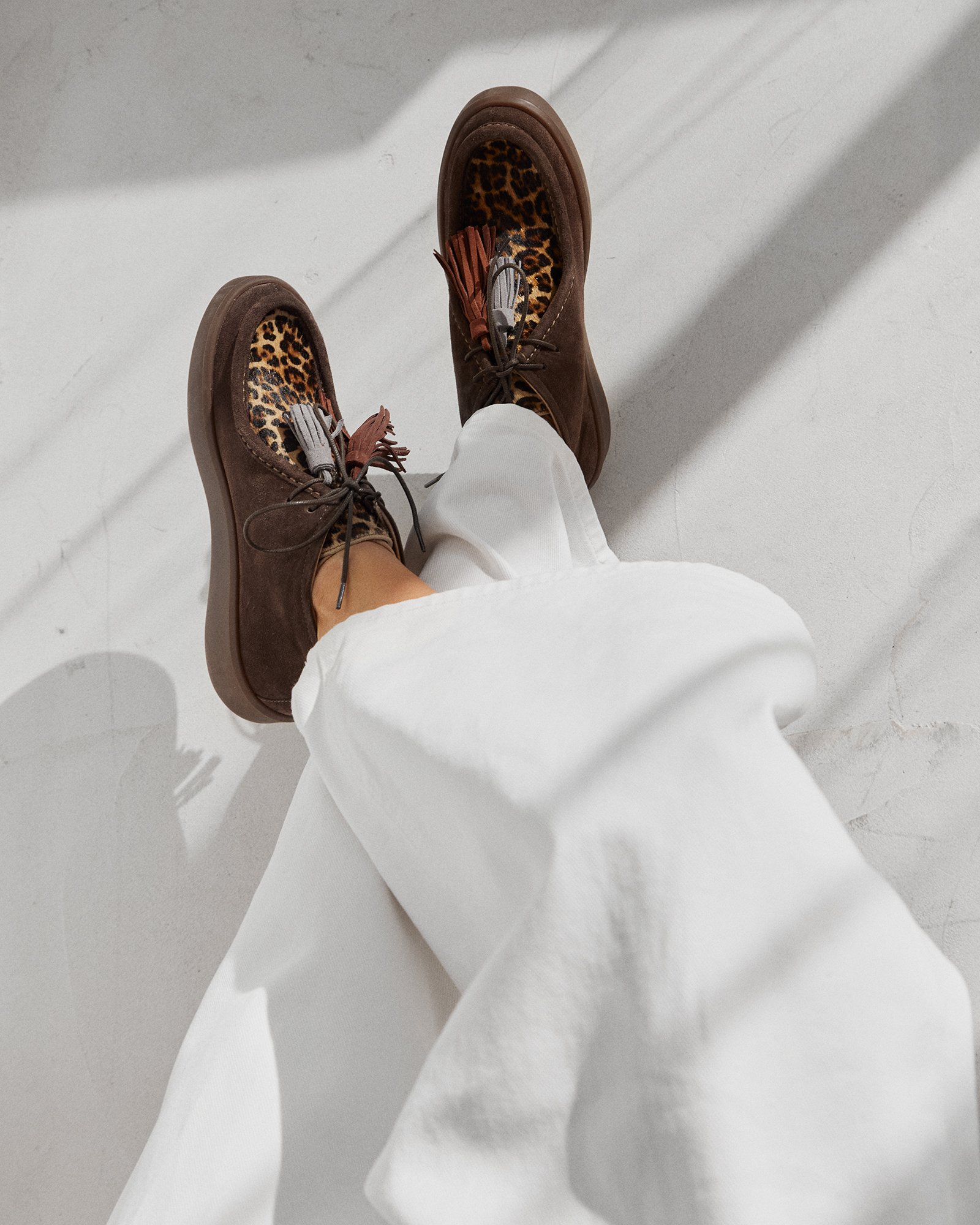 Полуботинки из натуральной кожи с леопардовым принтом - Image 5 of 5