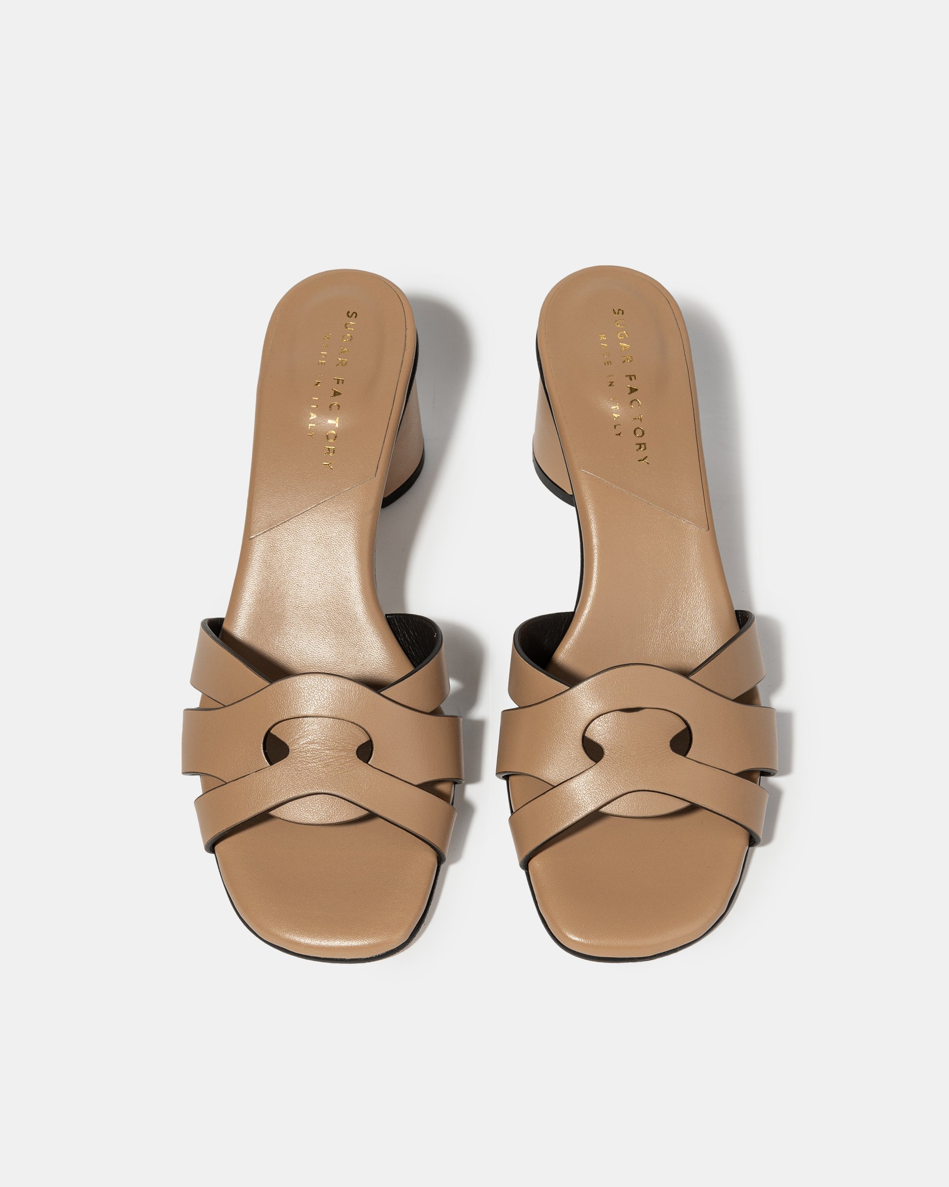 Бежевые мюли из натуральной кожи - Image 3 of 4