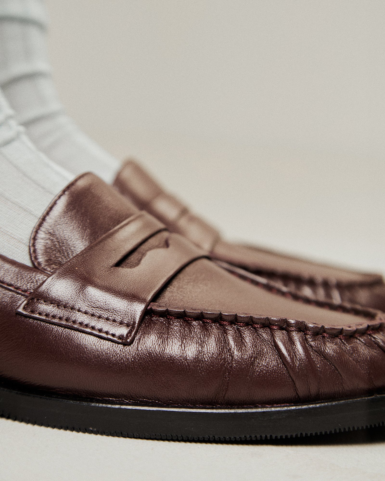 Темно-коричневые лоферы из натуральной кожи - Image 6 of 6