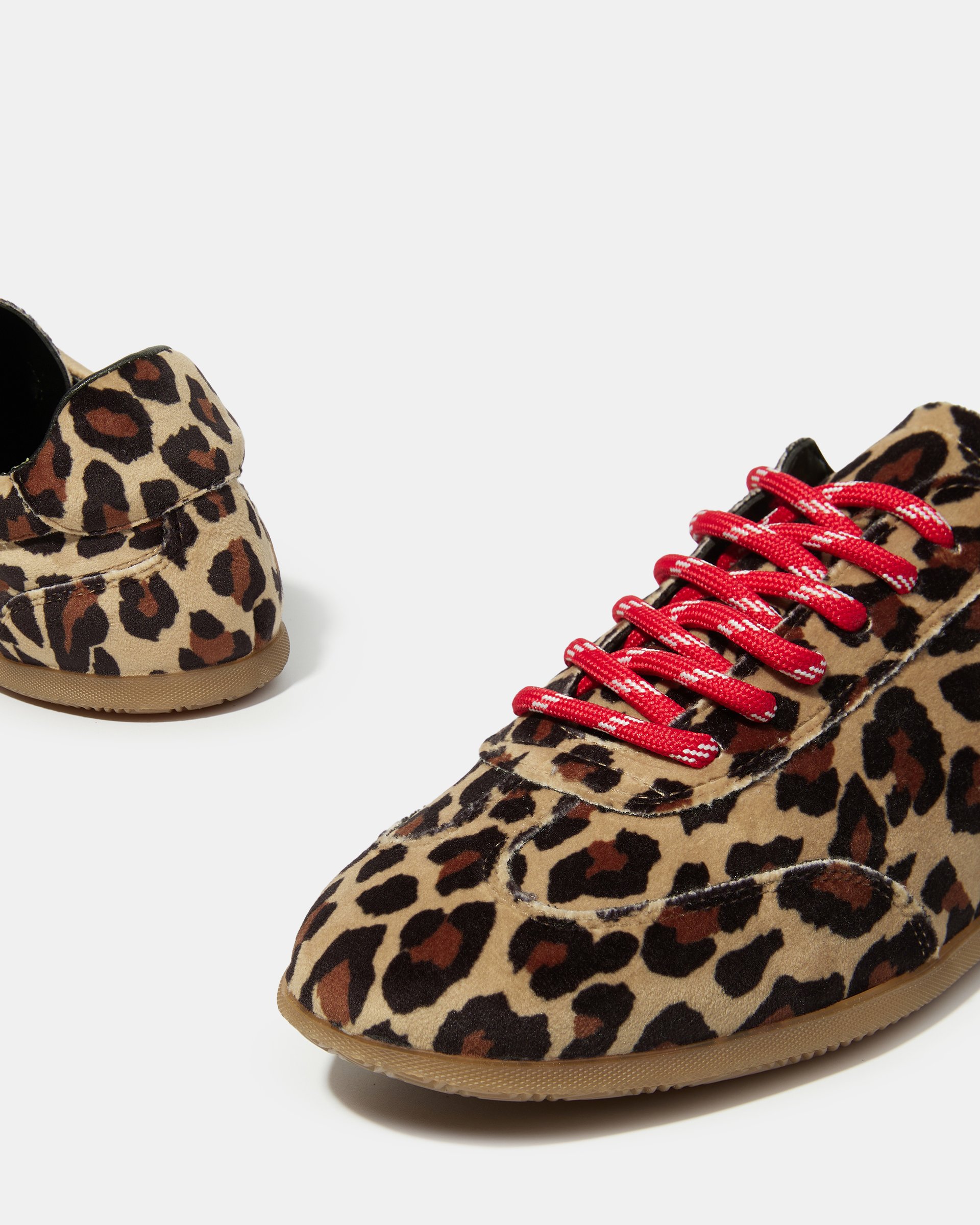 Кеды из вельвета с леопардовым принтом - Image 4 of 5