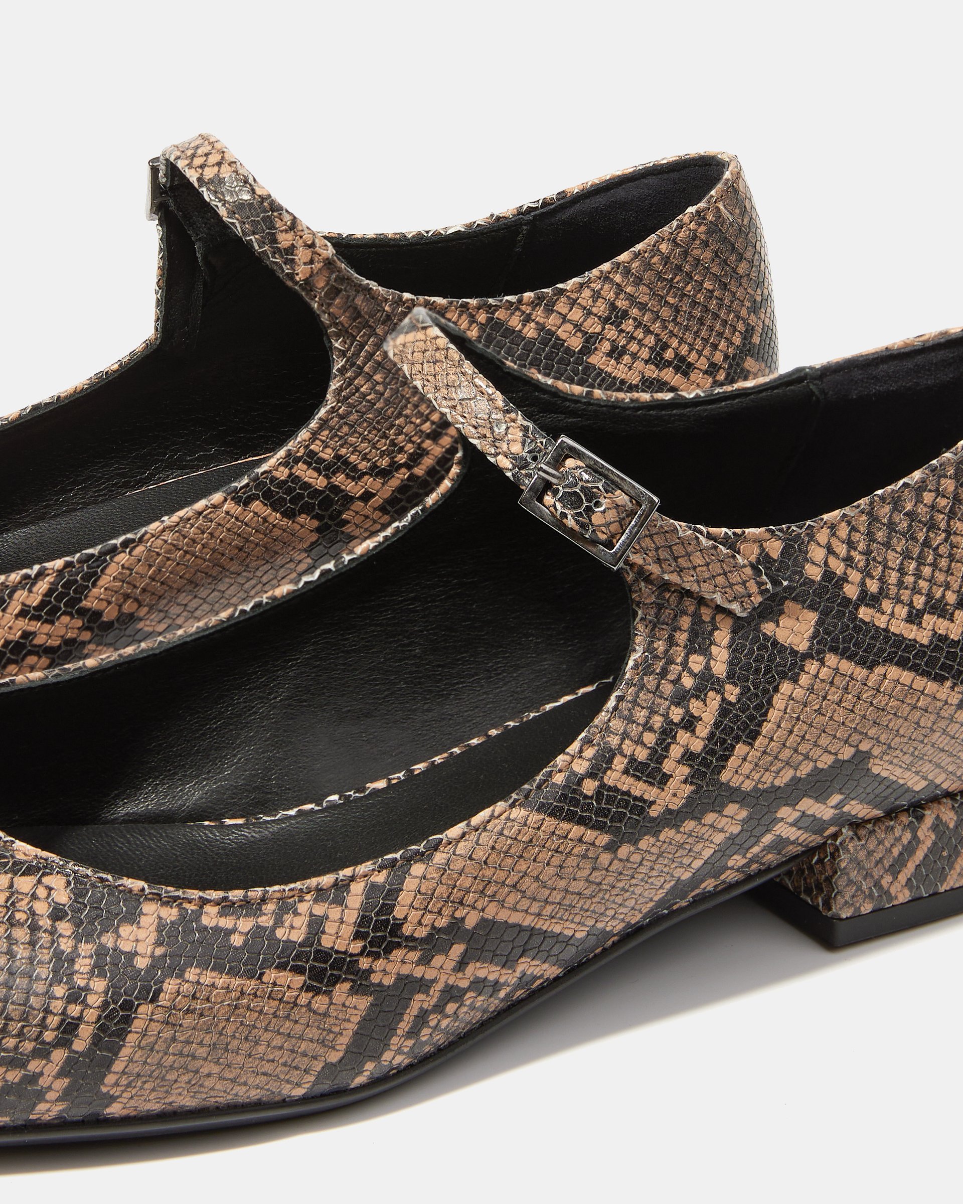 Балетки из натуральной кожи, змеиный принт - Image 4 of 5