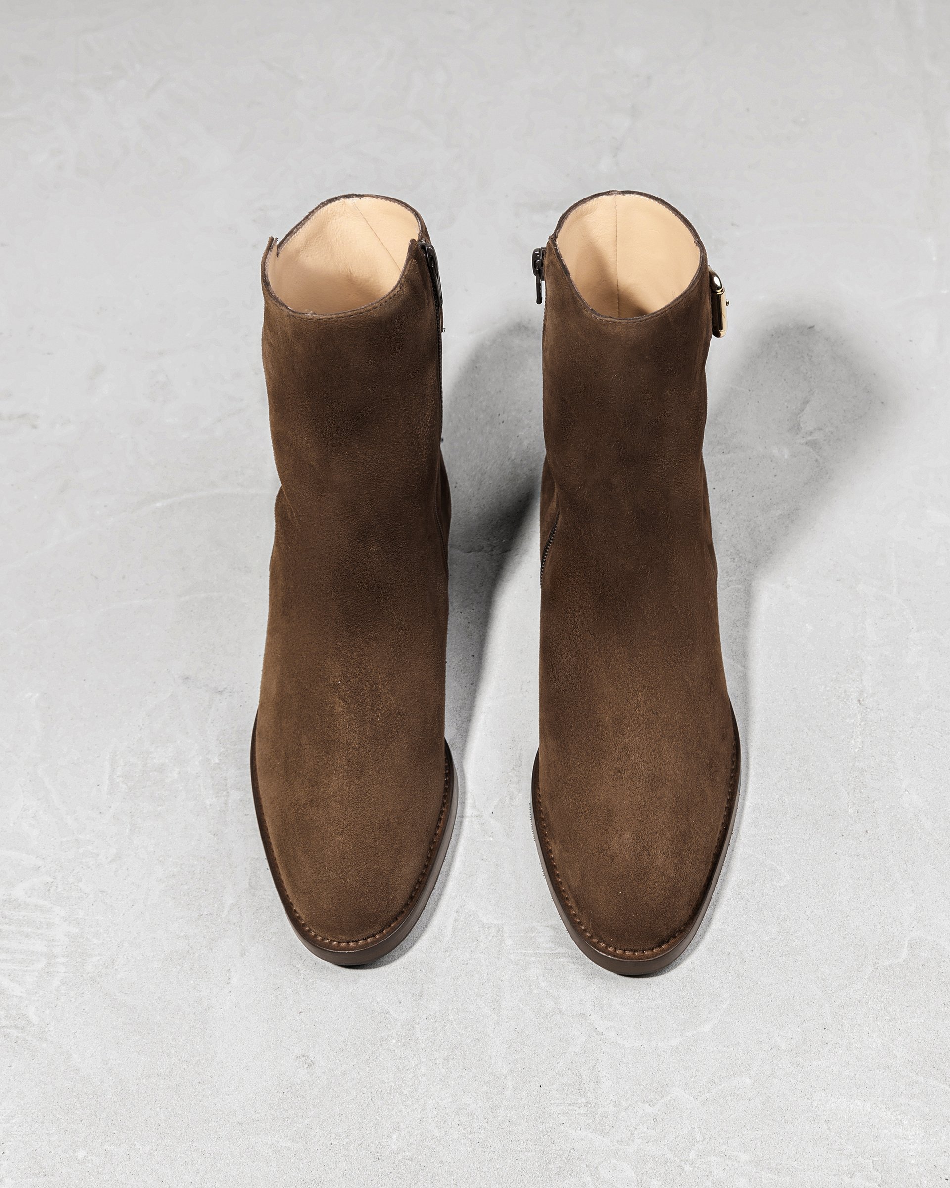 Коричневые замшевые ботильоны - Image 3 of 6