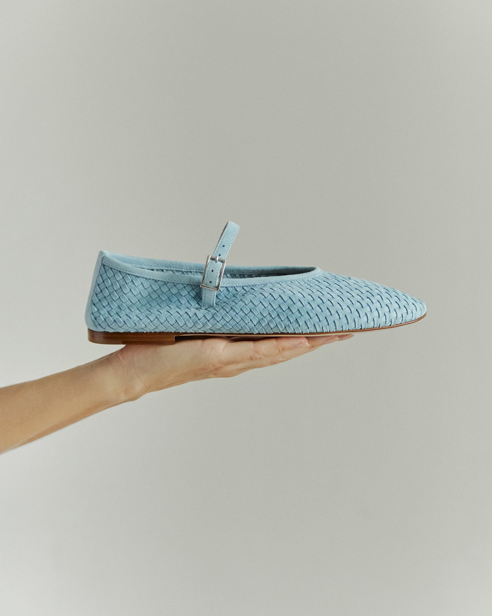 Голубые замшевые балетки - Image 5 of 5