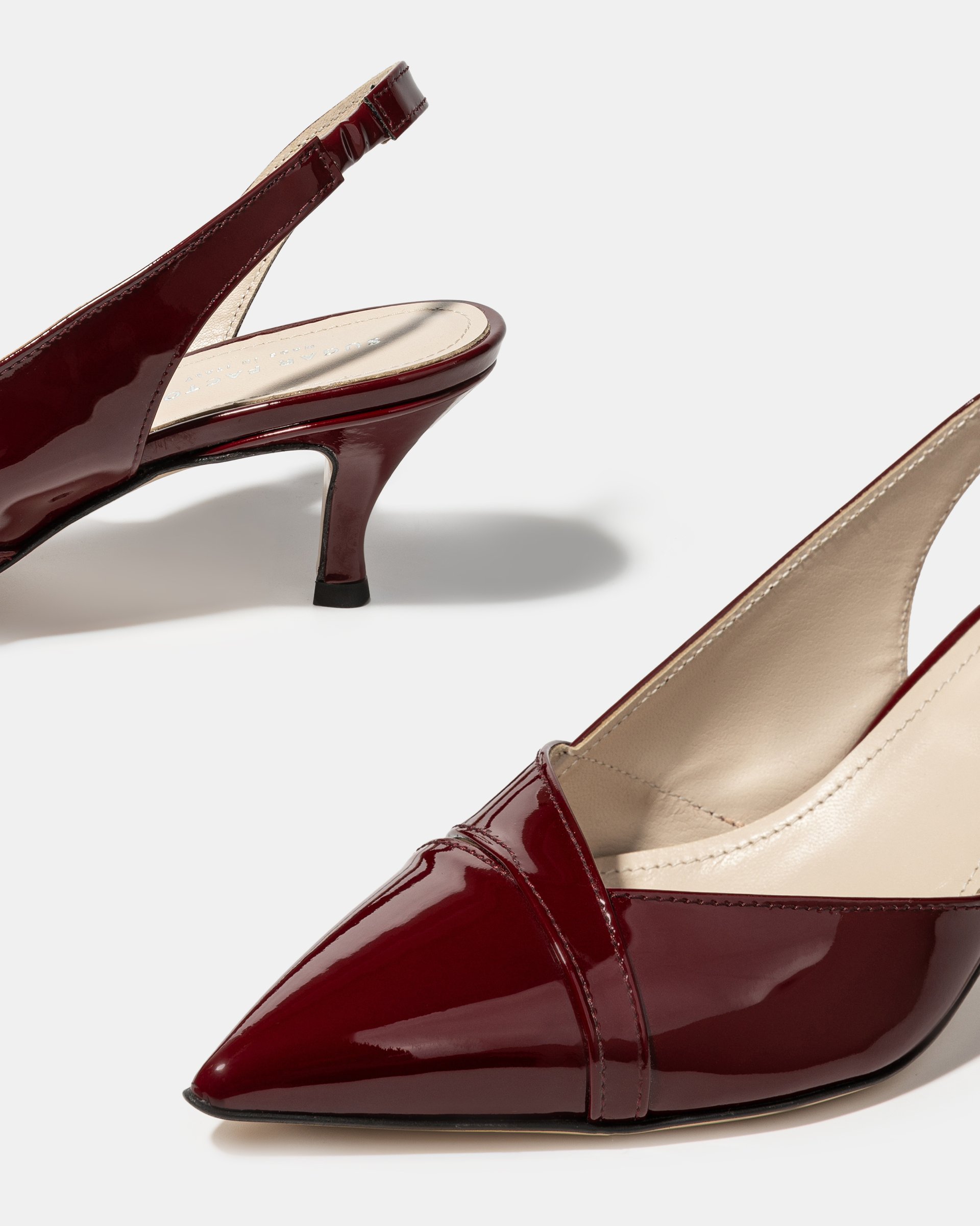 Бордовые лакированные туфли - Image 4 of 4