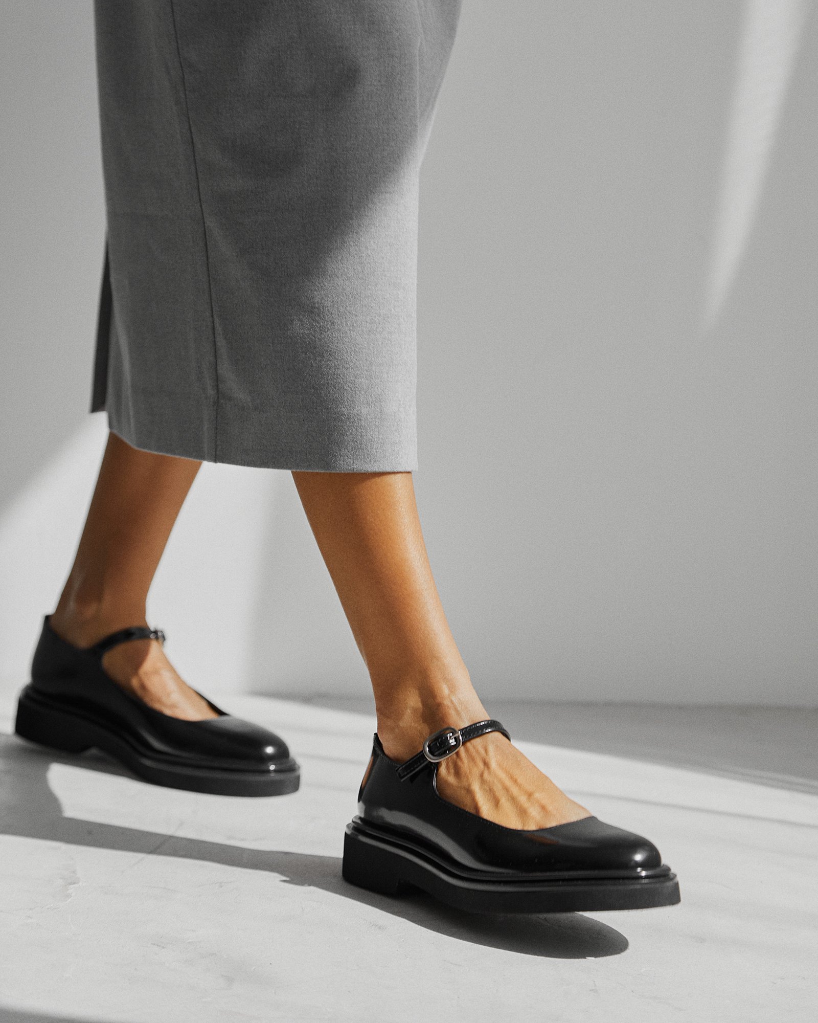 Чёрные кожаные туфли на платформе - Image 5 of 5