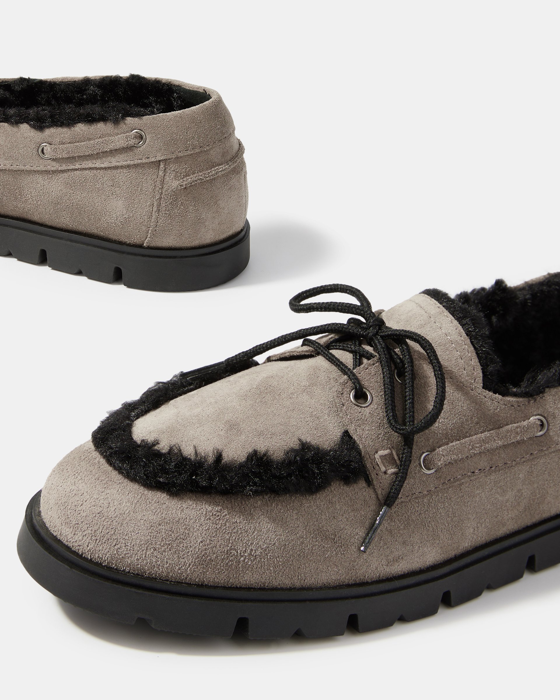 Серые замшевые мокасины - Image 4 of 4