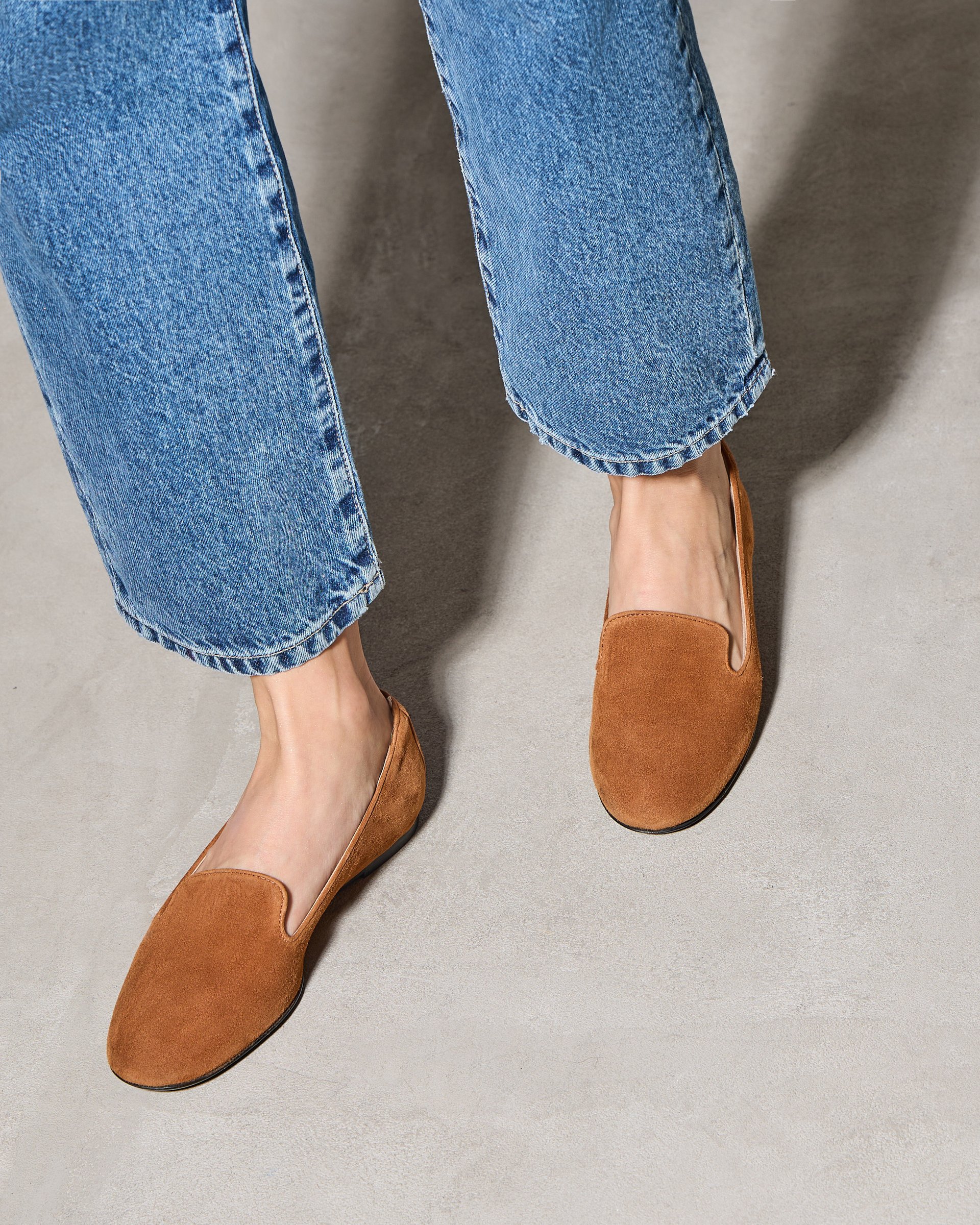 Коричневые замшевые мокасины - Image 7 of 7