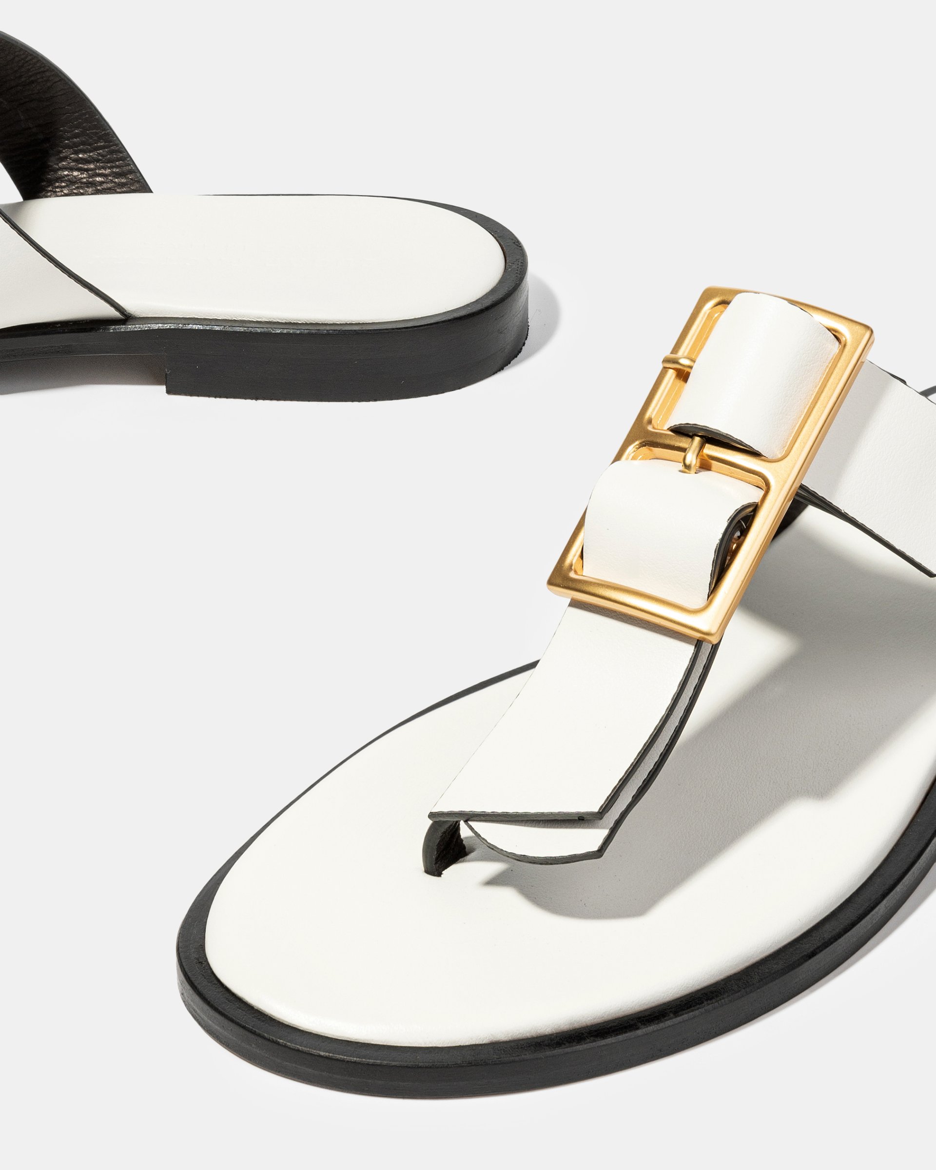 Белые шлепанцы из натуральной кожи - Image 4 of 4