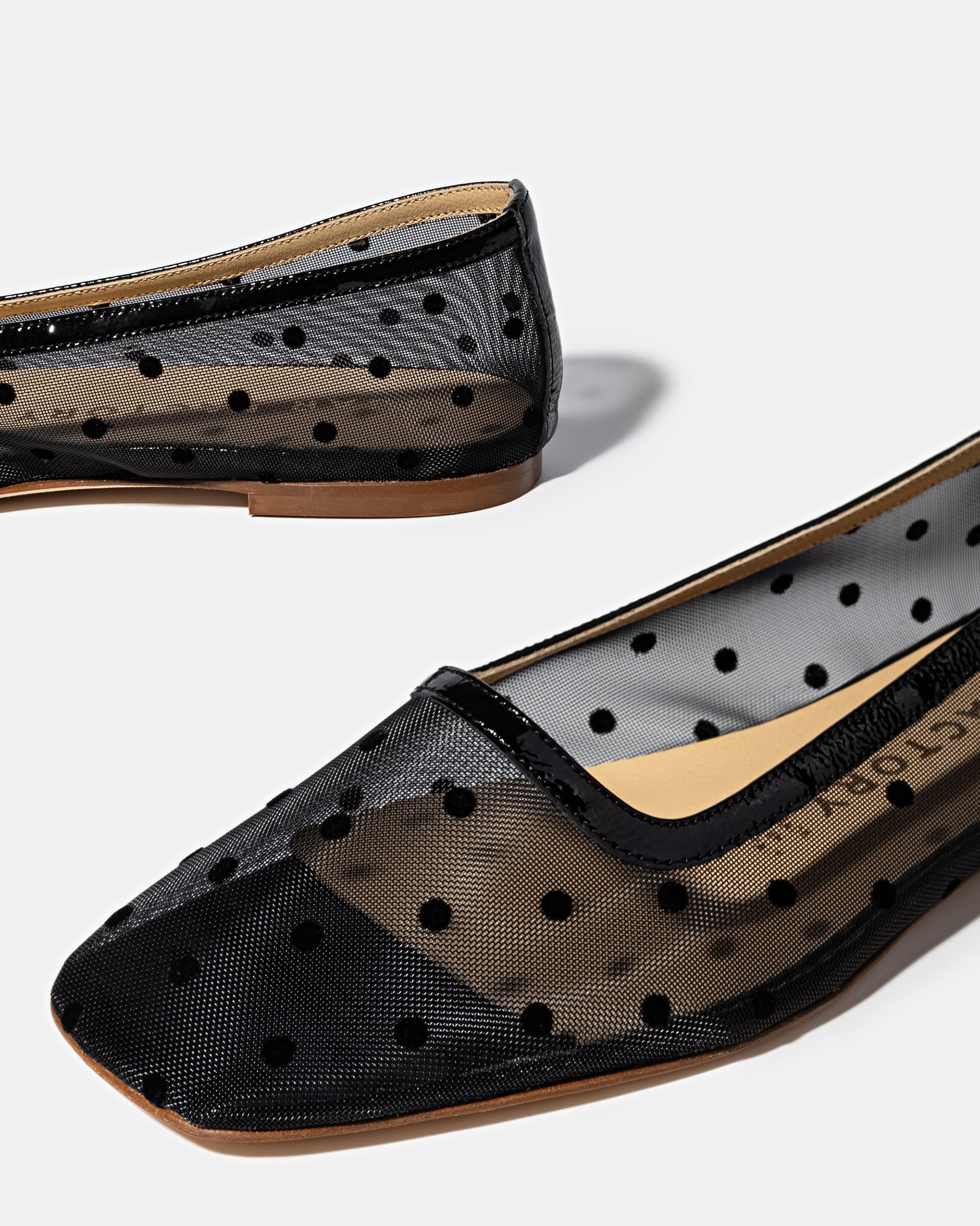 Черные балетки из текстильной сетки - Image 4 of 4