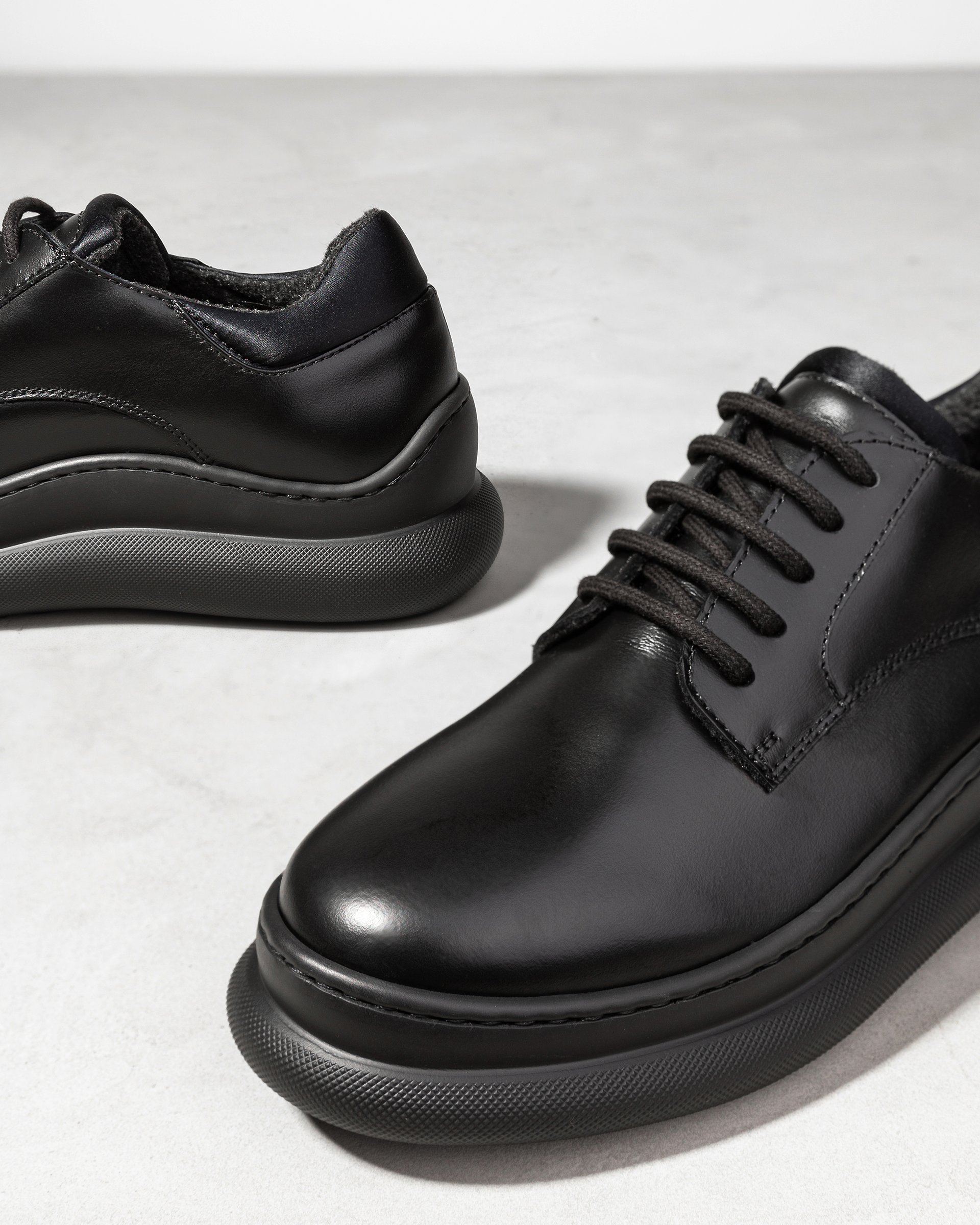 Черные кожаные полуботинки - Image 4 of 8