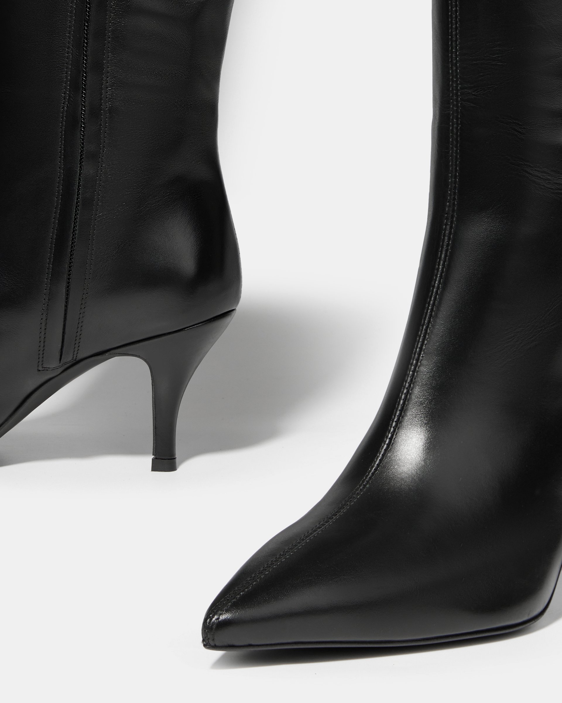Черные высокие сапоги из натуральной кожи - Image 4 of 5