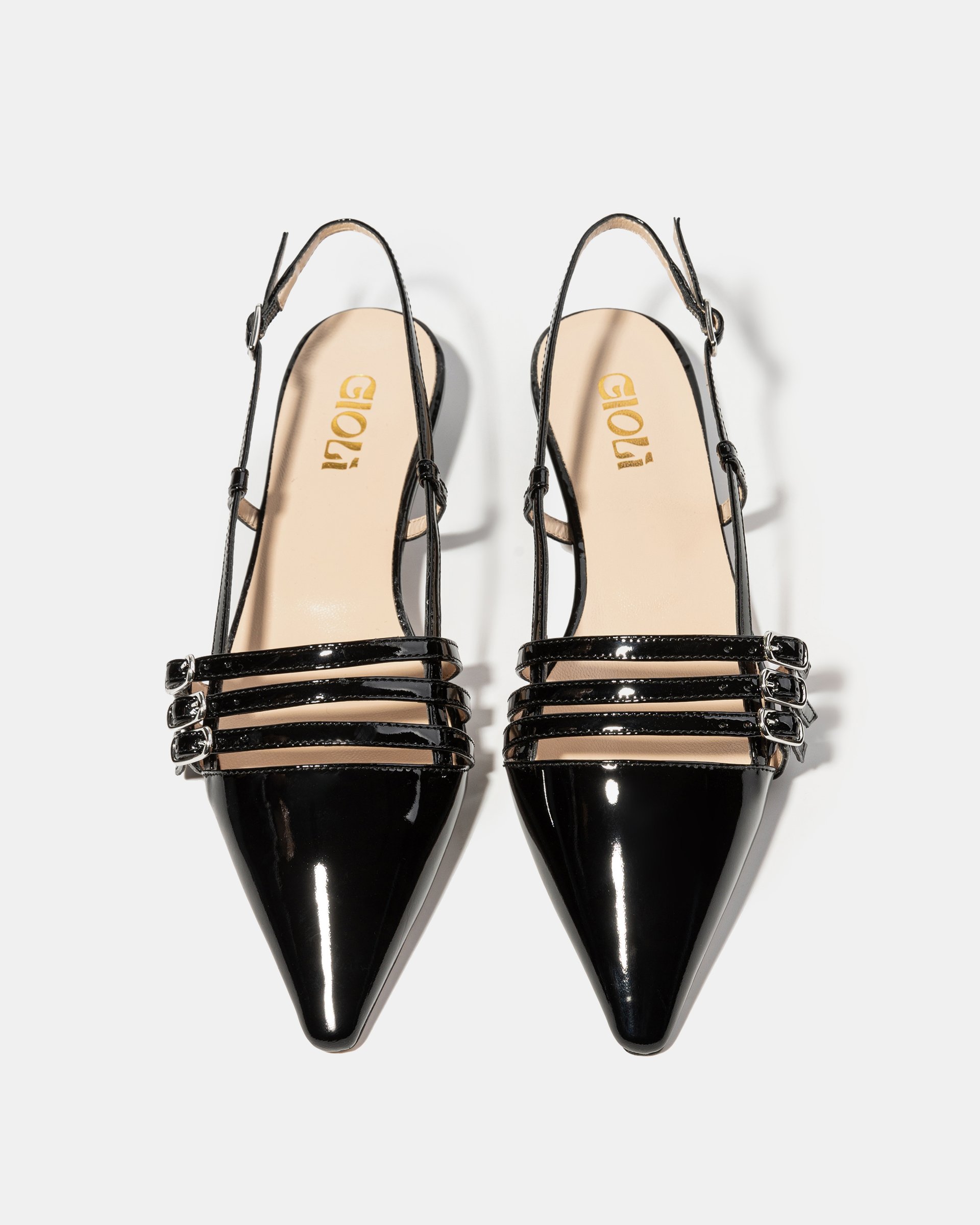 Черные лакированные туфли с ремешками - Image 3 of 4