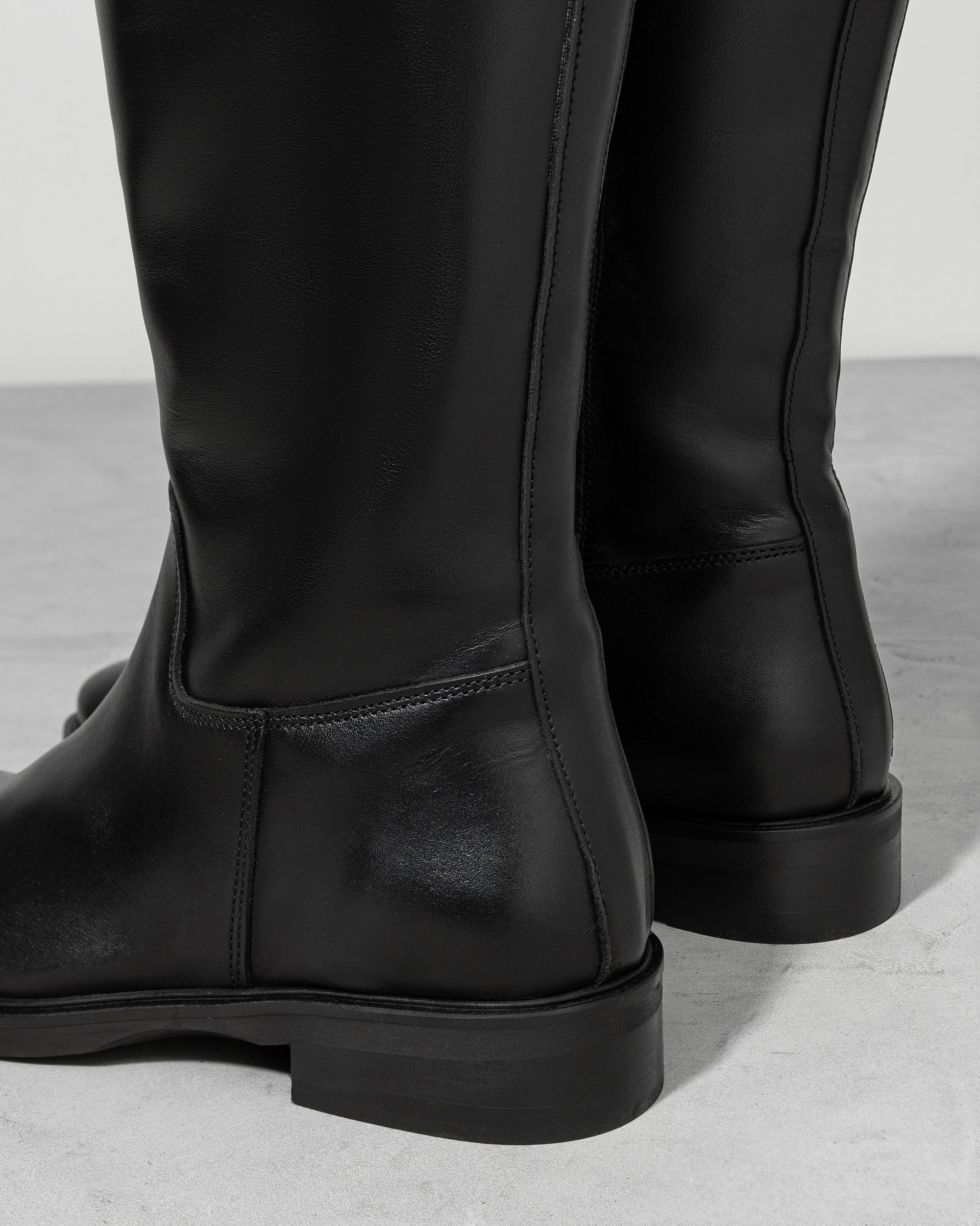 Черные кожаные классические сапоги - Image 4 of 6