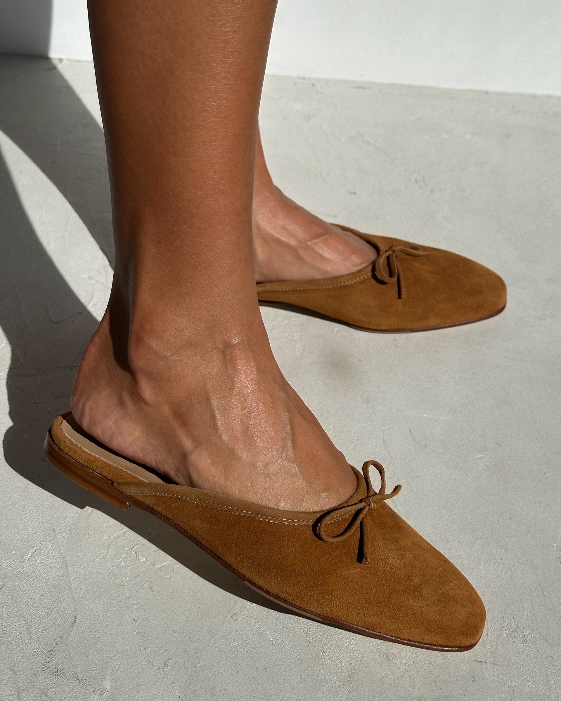 Коричневые замшевые слиперы - Image 5 of 5